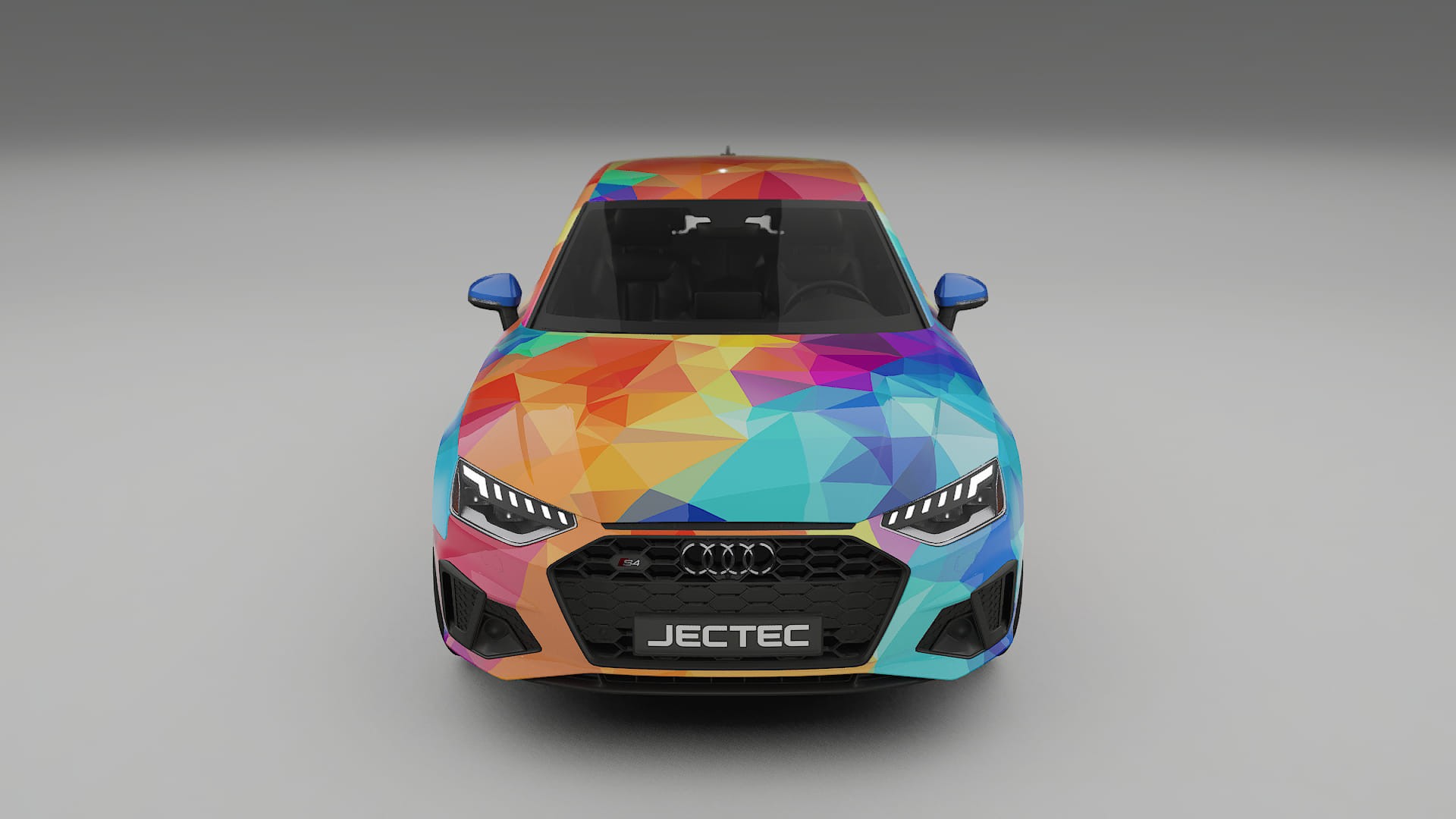 Audi S4 Sedan B9 facelift LCI VECTOR VIBE – Designad Wrap PPF-sats i utskrivbar polyuretanfilm