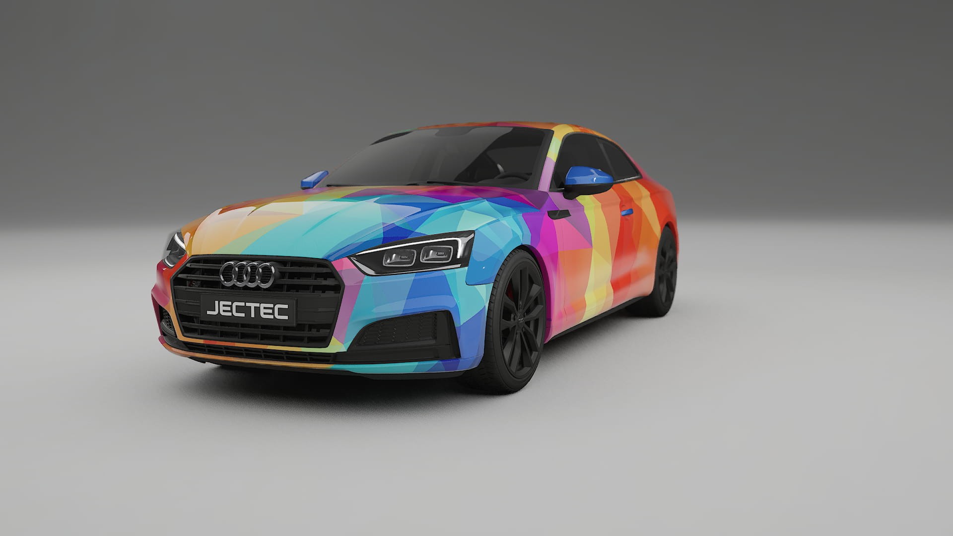 Audi S5 B9 prefacelift pre-LCI VECTOR VIBE – Designad Wrap PPF-sats i utskrivbar polyuretanfilm