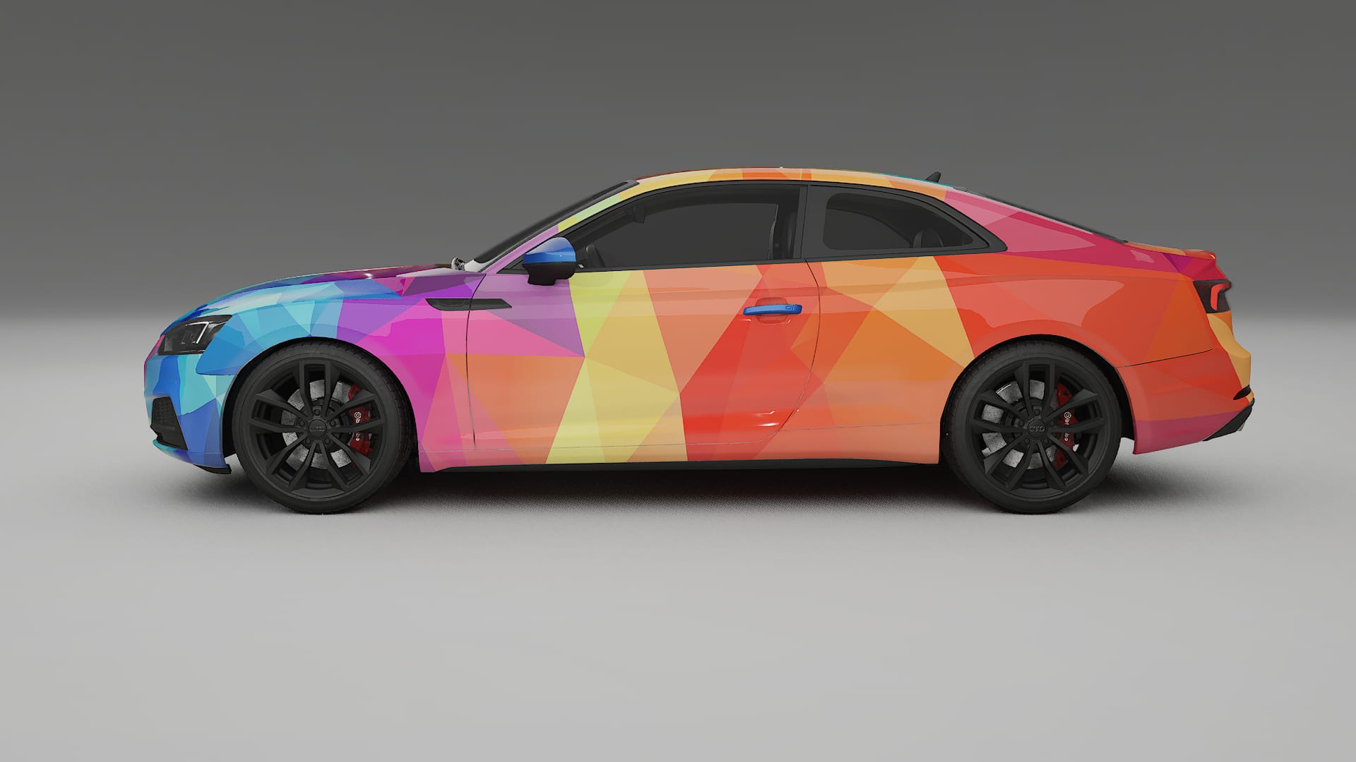 Audi S5 B9 prefacelift pre-LCI VECTOR VIBE – Designad Wrap PPF-sats i utskrivbar polyuretanfilm