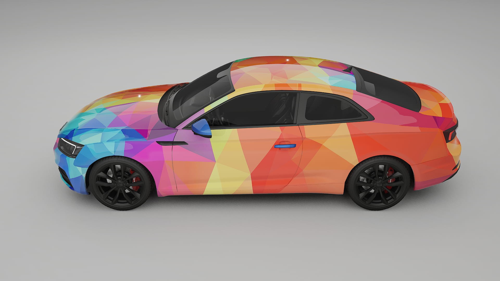 Audi S5 B9 prefacelift pre-LCI VECTOR VIBE – Designad Wrap PPF-sats i utskrivbar polyuretanfilm