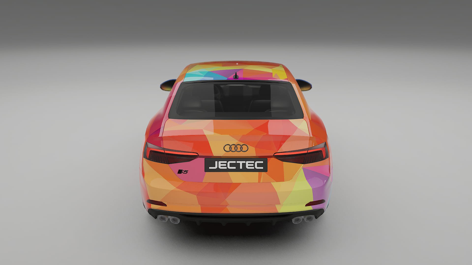 Audi S5 B9 prefacelift pre-LCI VECTOR VIBE – Designad Wrap PPF-sats i utskrivbar polyuretanfilm