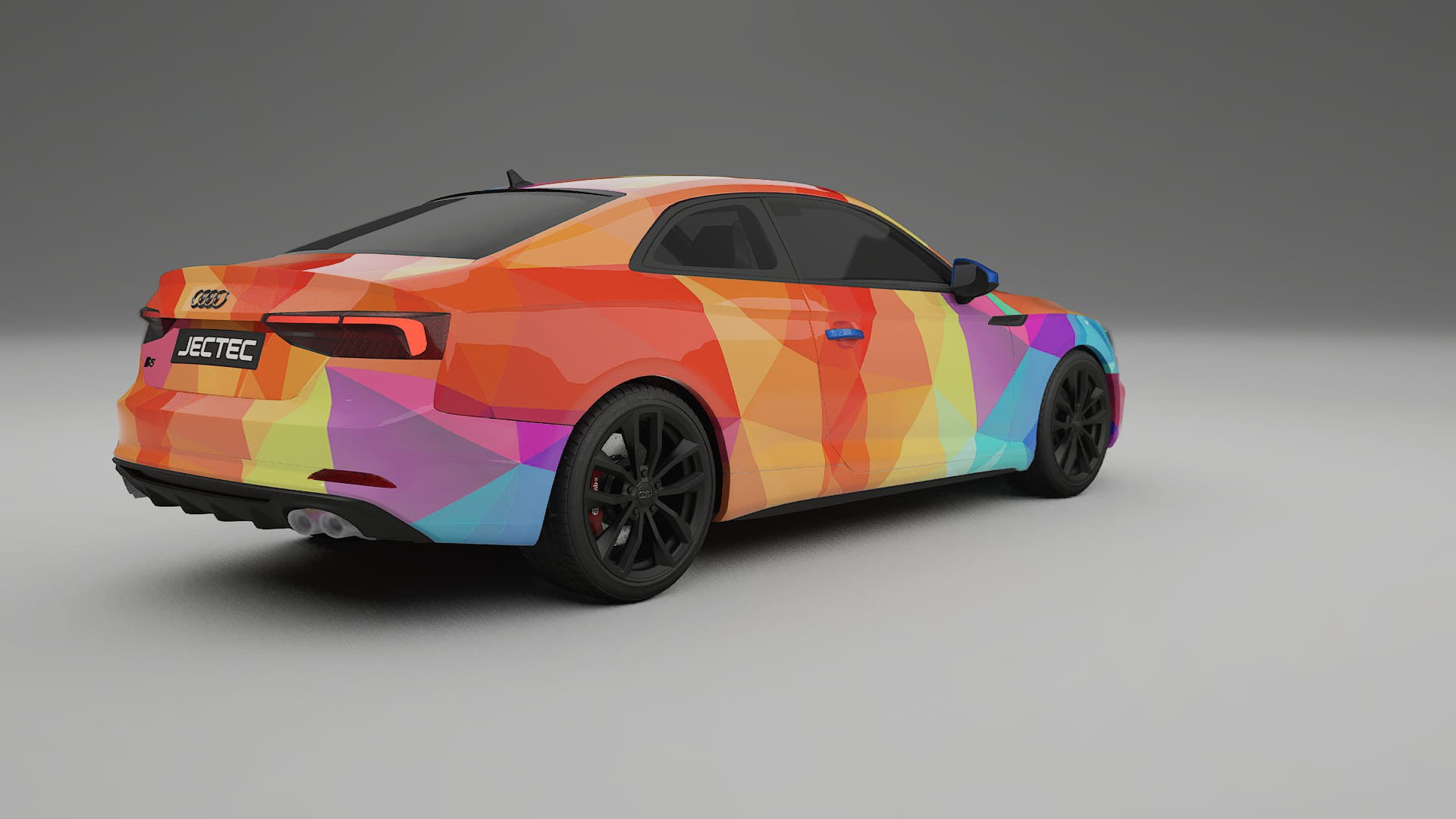 Audi S5 B9 prefacelift pre-LCI VECTOR VIBE – Designad Wrap PPF-sats i utskrivbar polyuretanfilm
