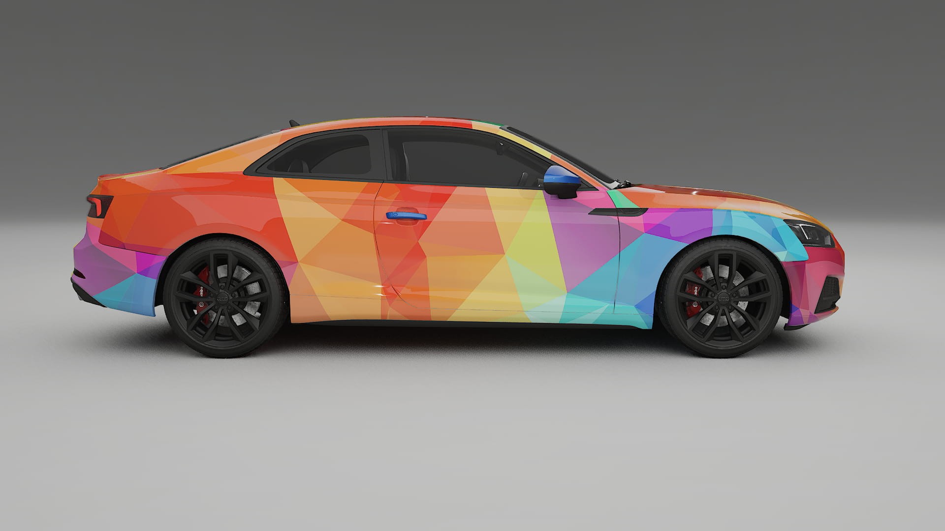 Audi S5 B9 prefacelift pre-LCI VECTOR VIBE – Designad Wrap PPF-sats i utskrivbar polyuretanfilm