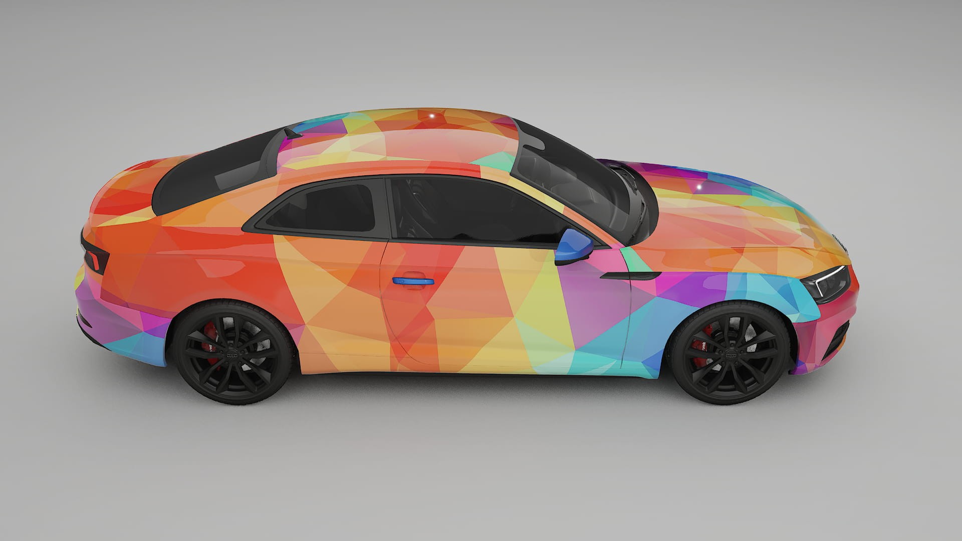 Audi S5 B9 prefacelift pre-LCI VECTOR VIBE – Designad Wrap PPF-sats i utskrivbar polyuretanfilm