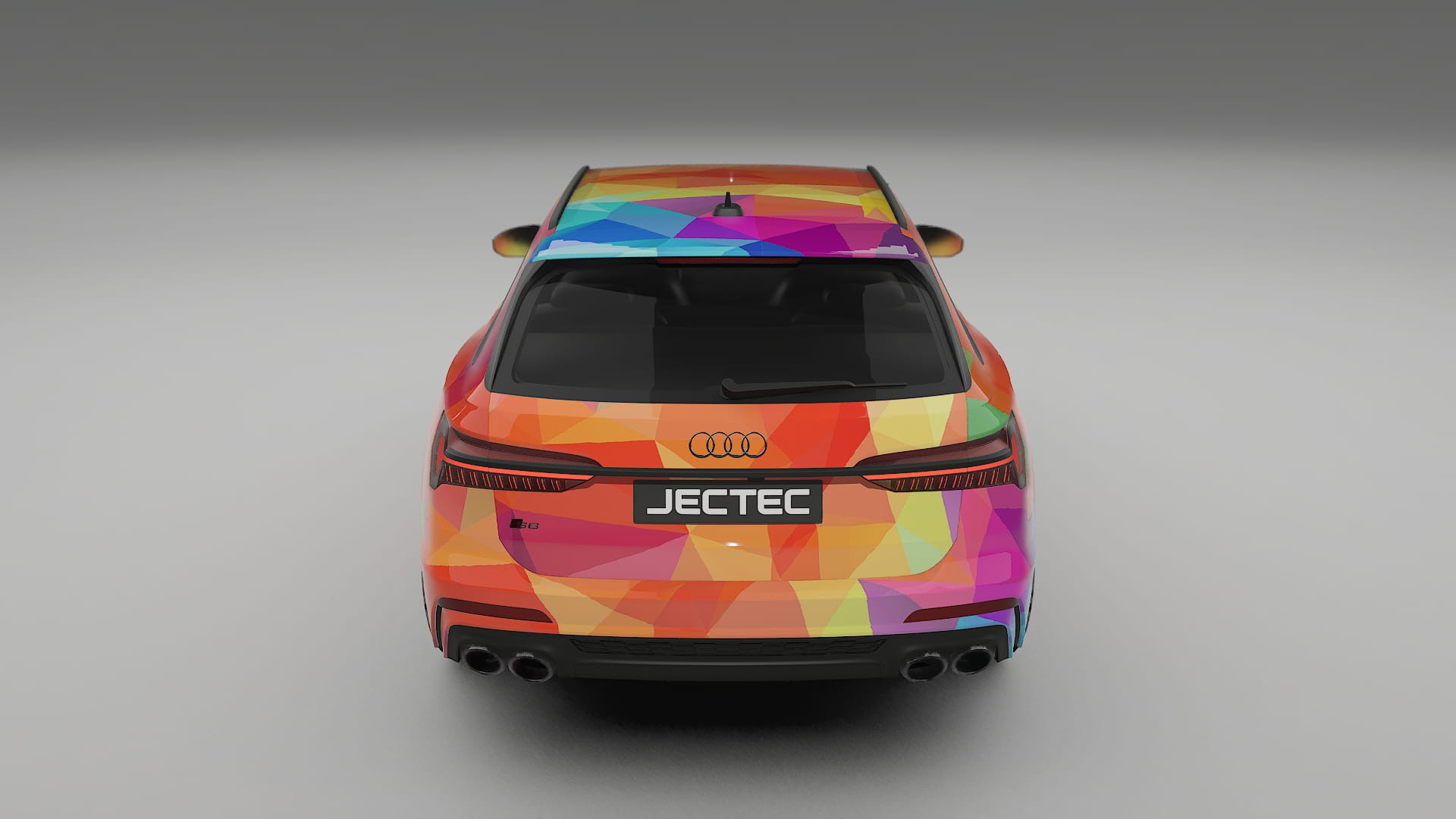 Audi S6 Avant prefacelift pre-LCI C8 VECTOR VIBE – Designad Wrap PPF-sats i utskrivbar polyuretanfilm