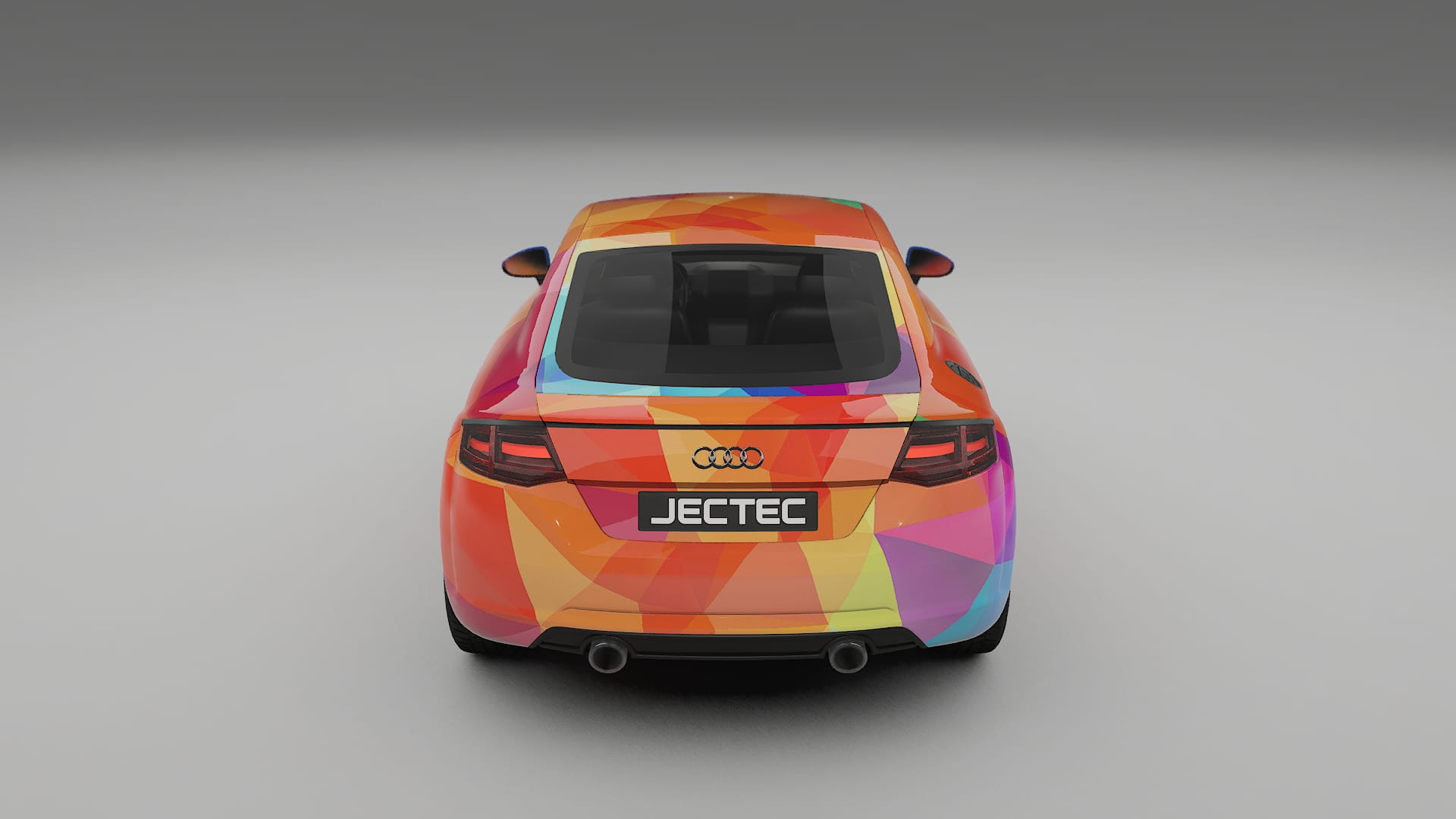 Audi TT Coupe 8S prefacelift pre-LCI VECTOR VIBE – Designad Wrap PPF-sats i utskrivbar polyuretanfilm