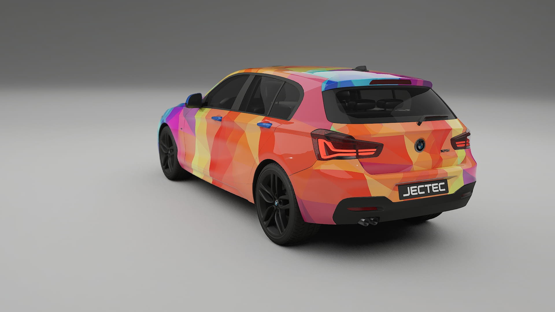 BMW 1 F20 facelift LCI VECTOR VIBE – Designad Wrap PPF-sats i utskrivbar polyuretanfilm