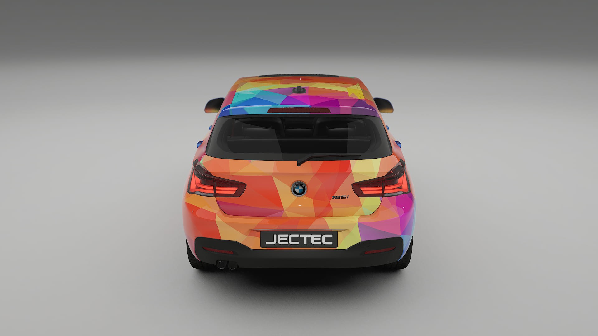 BMW 1 F20 facelift LCI VECTOR VIBE – Designad Wrap PPF-sats i utskrivbar polyuretanfilm