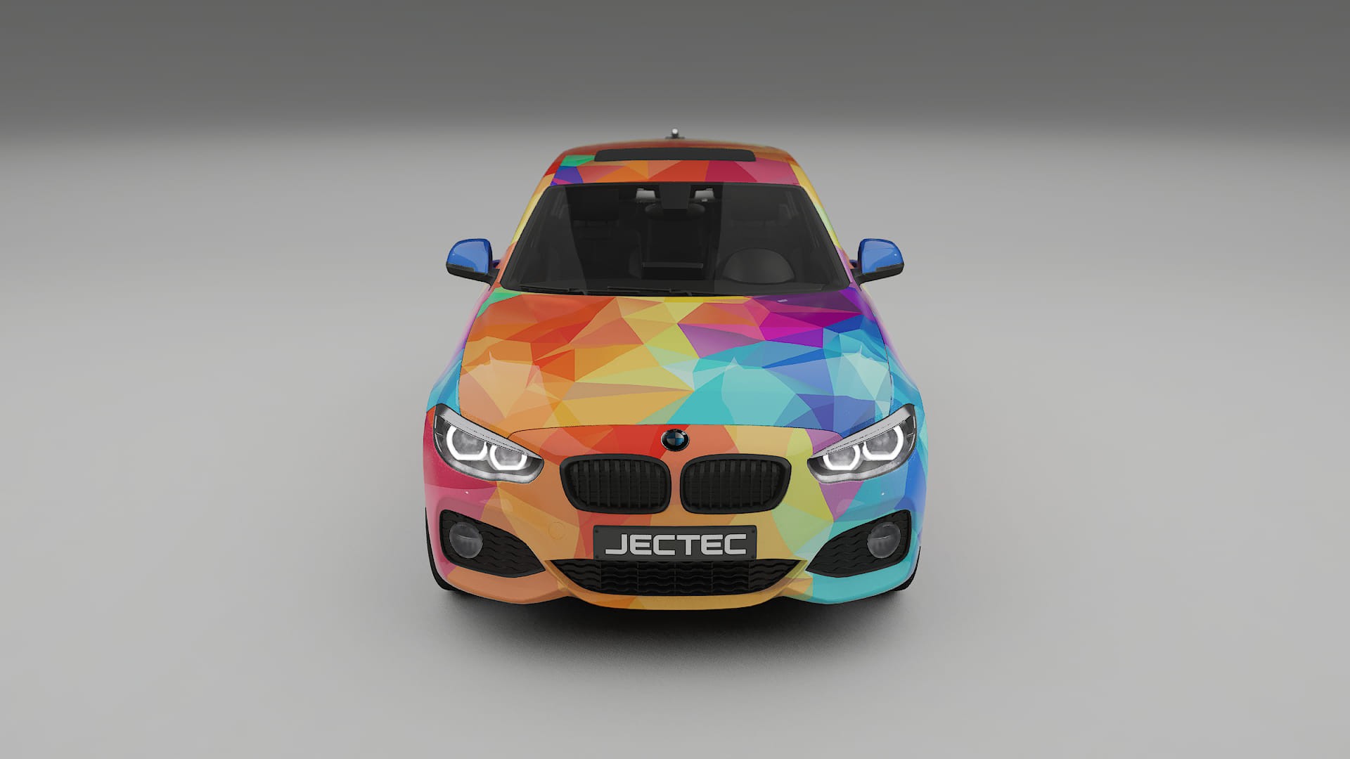 BMW 1 F20 facelift LCI VECTOR VIBE – Designad Wrap PPF-sats i utskrivbar polyuretanfilm