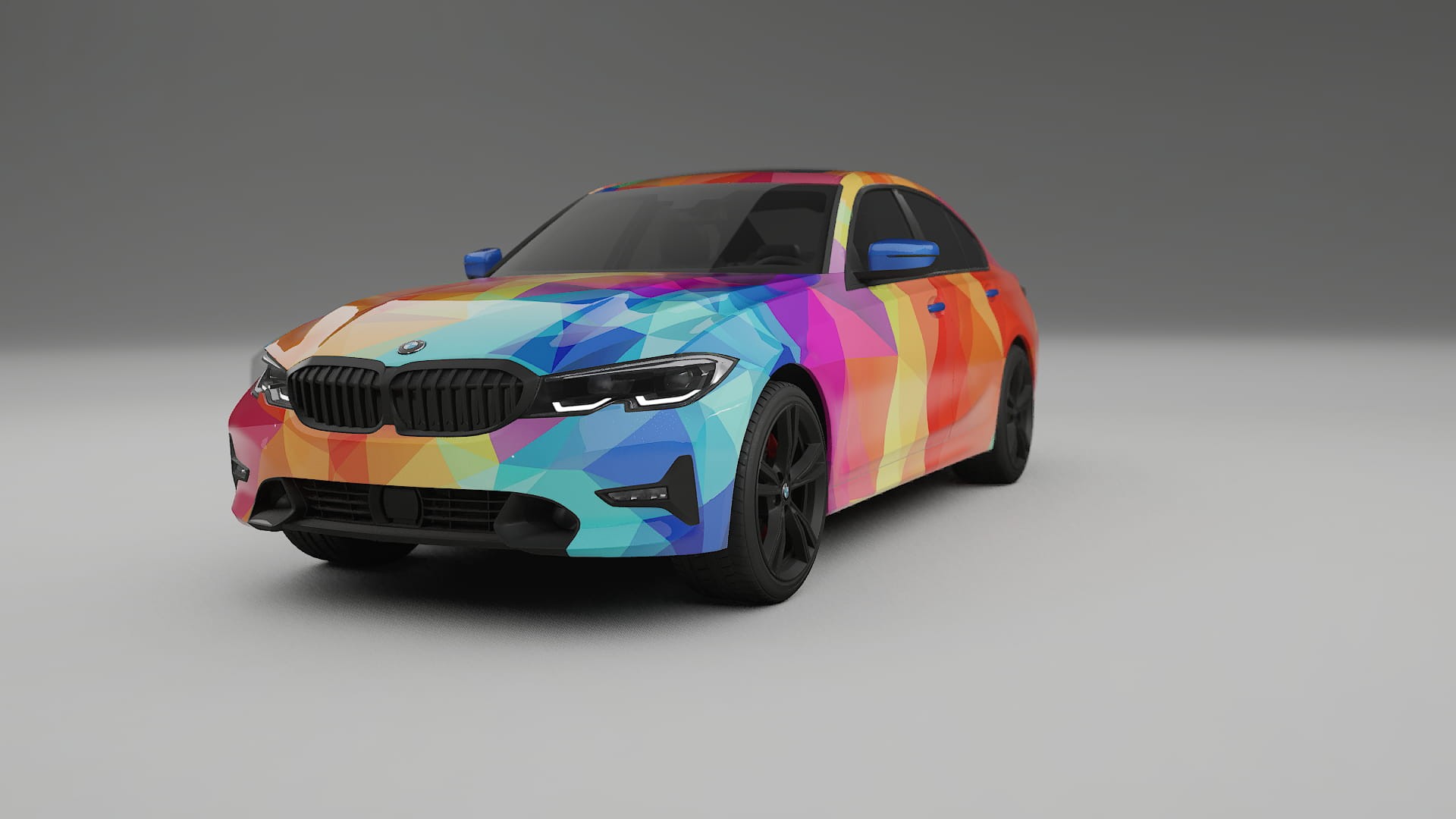 BMW 3 G20 prefacelift pre-LCI VECTOR VIBE – Designad Wrap PPF-sats i utskrivbar polyuretanfilm