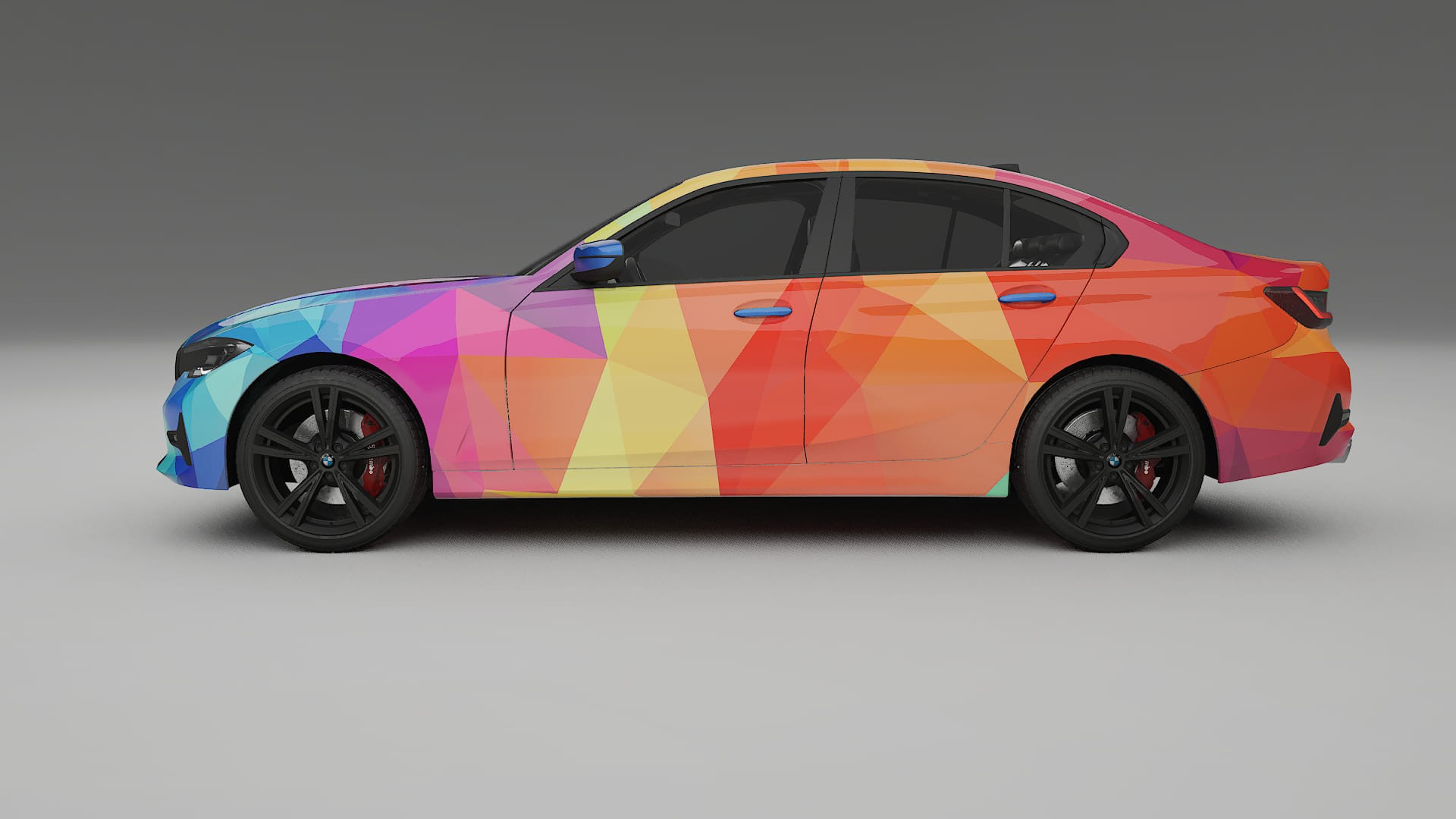 BMW 3 G20 prefacelift pre-LCI VECTOR VIBE – Designad Wrap PPF-sats i utskrivbar polyuretanfilm