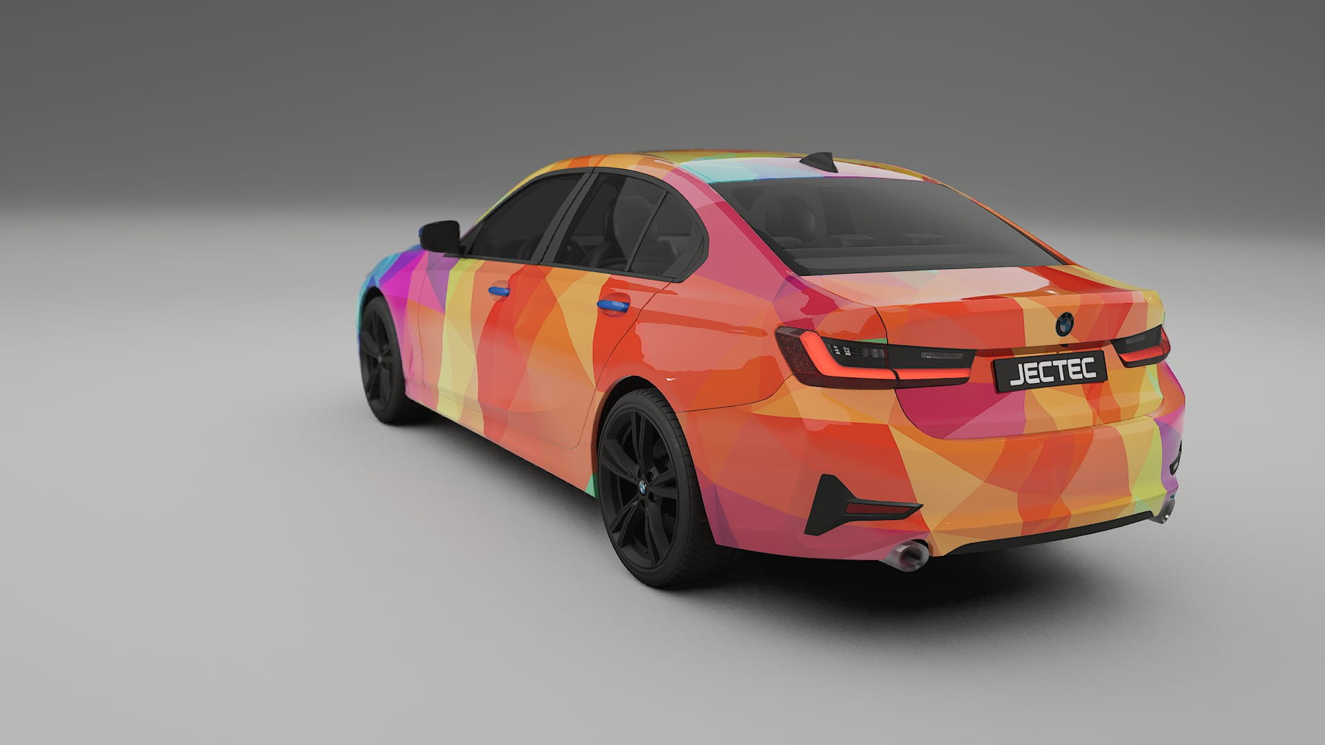 BMW 3 G20 prefacelift pre-LCI VECTOR VIBE – Designad Wrap PPF-sats i utskrivbar polyuretanfilm
