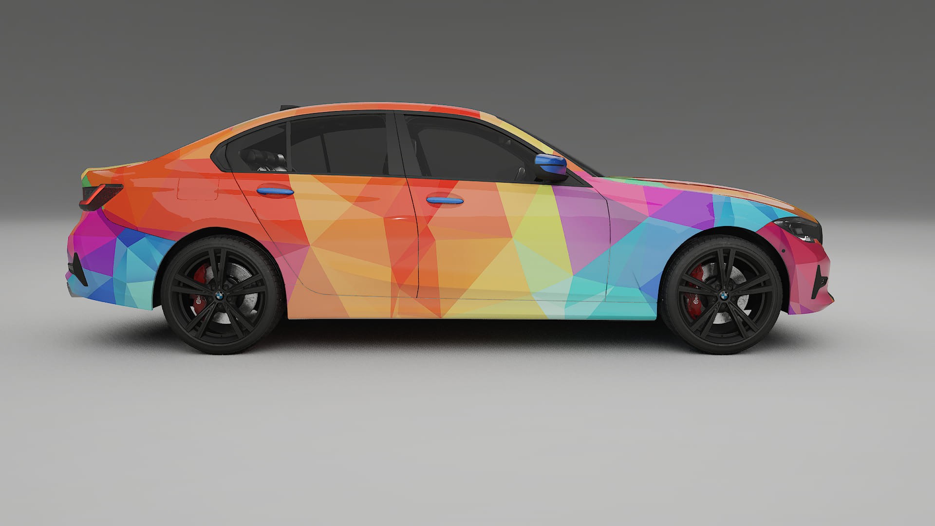 BMW 3 G20 prefacelift pre-LCI VECTOR VIBE – Designad Wrap PPF-sats i utskrivbar polyuretanfilm
