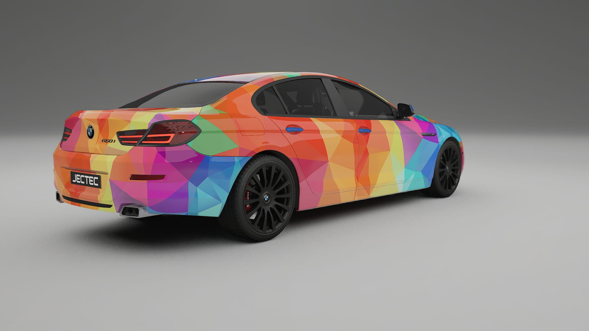BMW 6 F06 VECTOR VIBE – Designad Wrap PPF-sats i utskrivbar polyuretanfilm