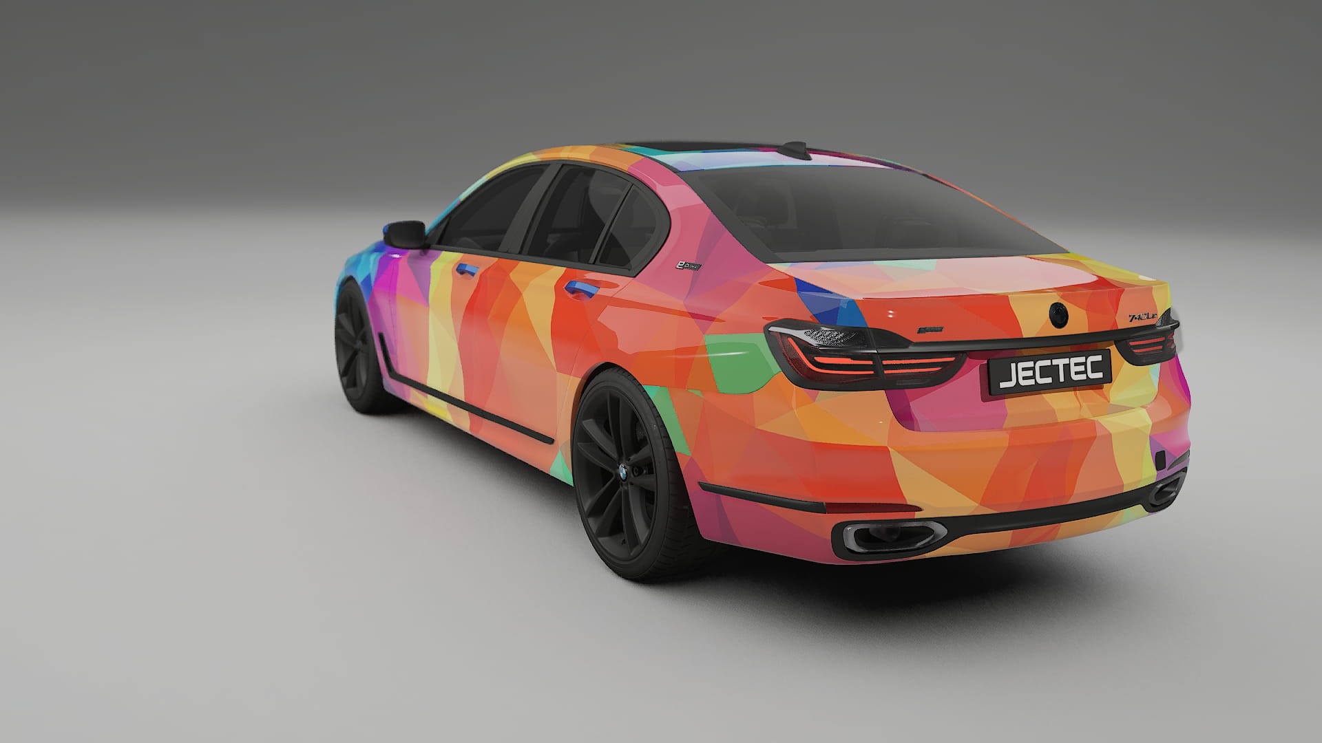 BMW 7 G11 G12 facelift LCI VECTOR VIBE – Designad Wrap PPF-sats i utskrivbar polyuretanfilm