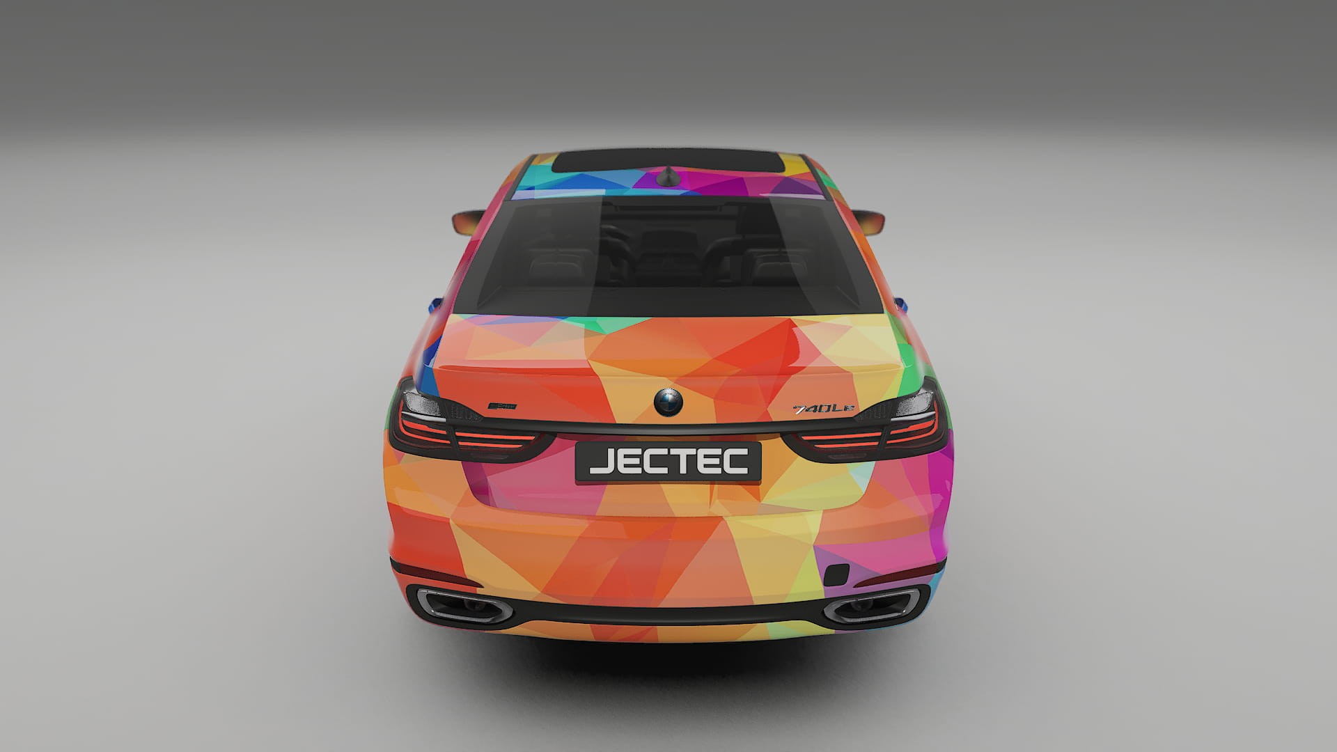 BMW 7 G11 G12 facelift LCI VECTOR VIBE – Designad Wrap PPF-sats i utskrivbar polyuretanfilm