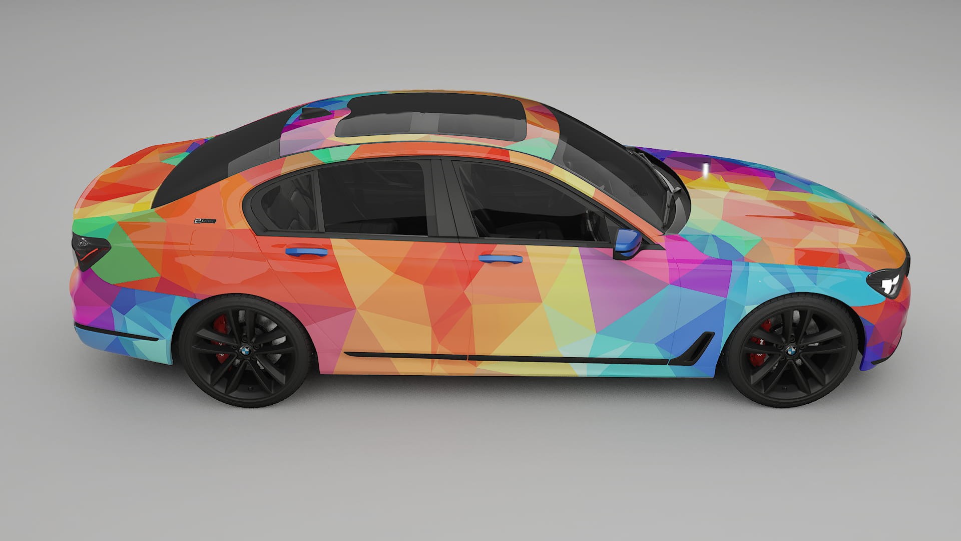 BMW 7 G11 G12 facelift LCI VECTOR VIBE – Designad Wrap PPF-sats i utskrivbar polyuretanfilm