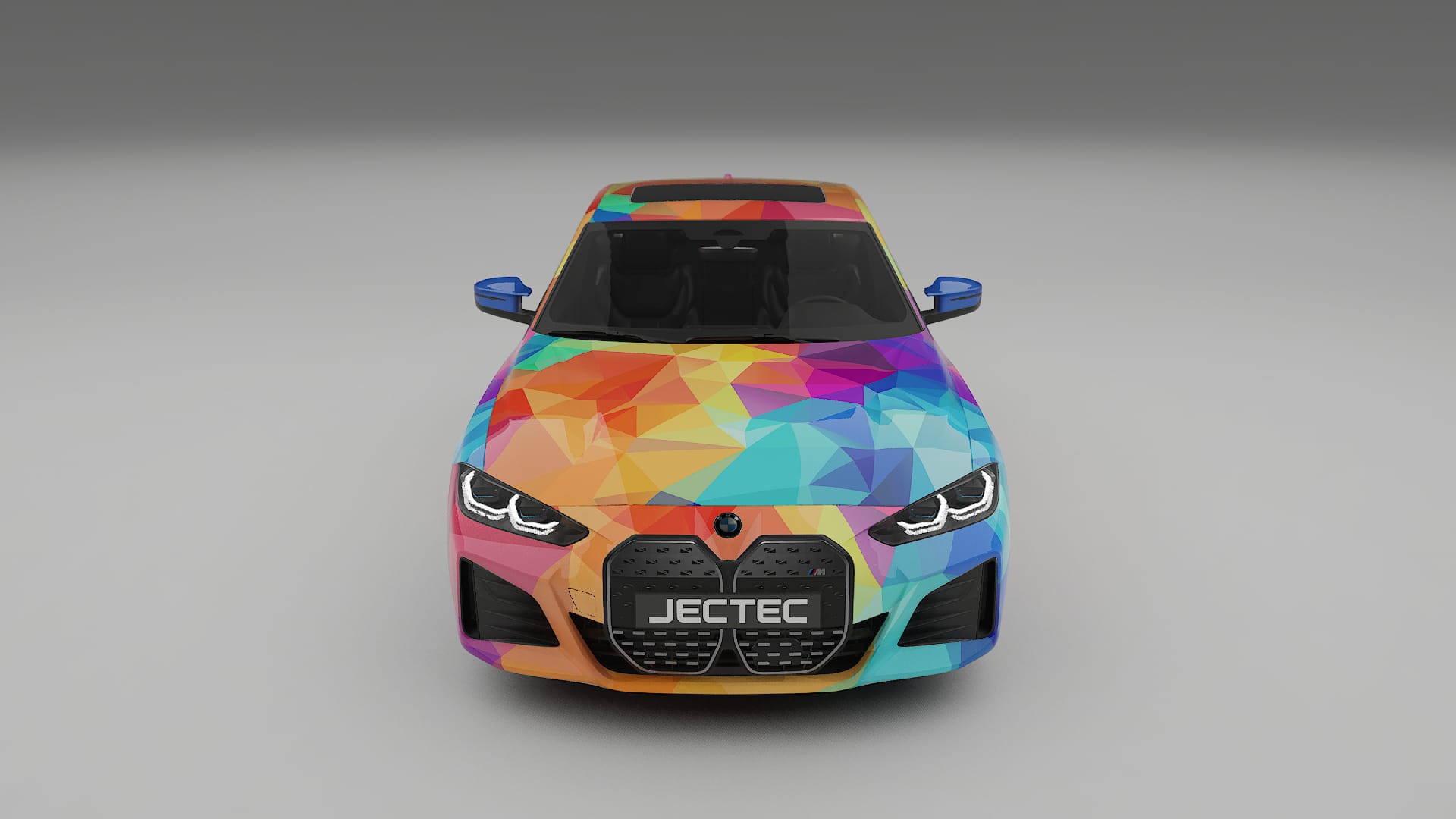 BMW I4 G26 M-Package VECTOR VIBE – Designad Wrap PPF-sats i utskrivbar polyuretanfilm