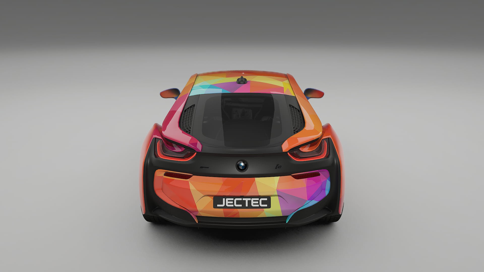 BMW I8 I12 VECTOR VIBE – Designad Wrap PPF-sats i utskrivbar polyuretanfilm