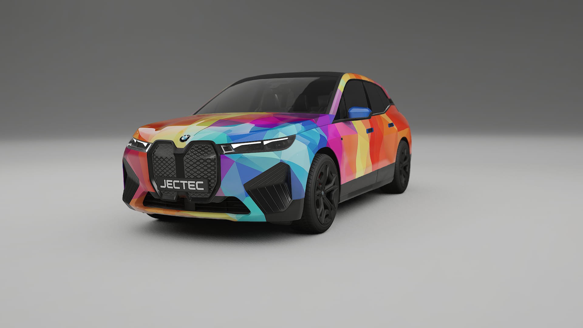 BMW iX M60 VECTOR VIBE – Designad Wrap PPF-sats i utskrivbar polyuretanfilm