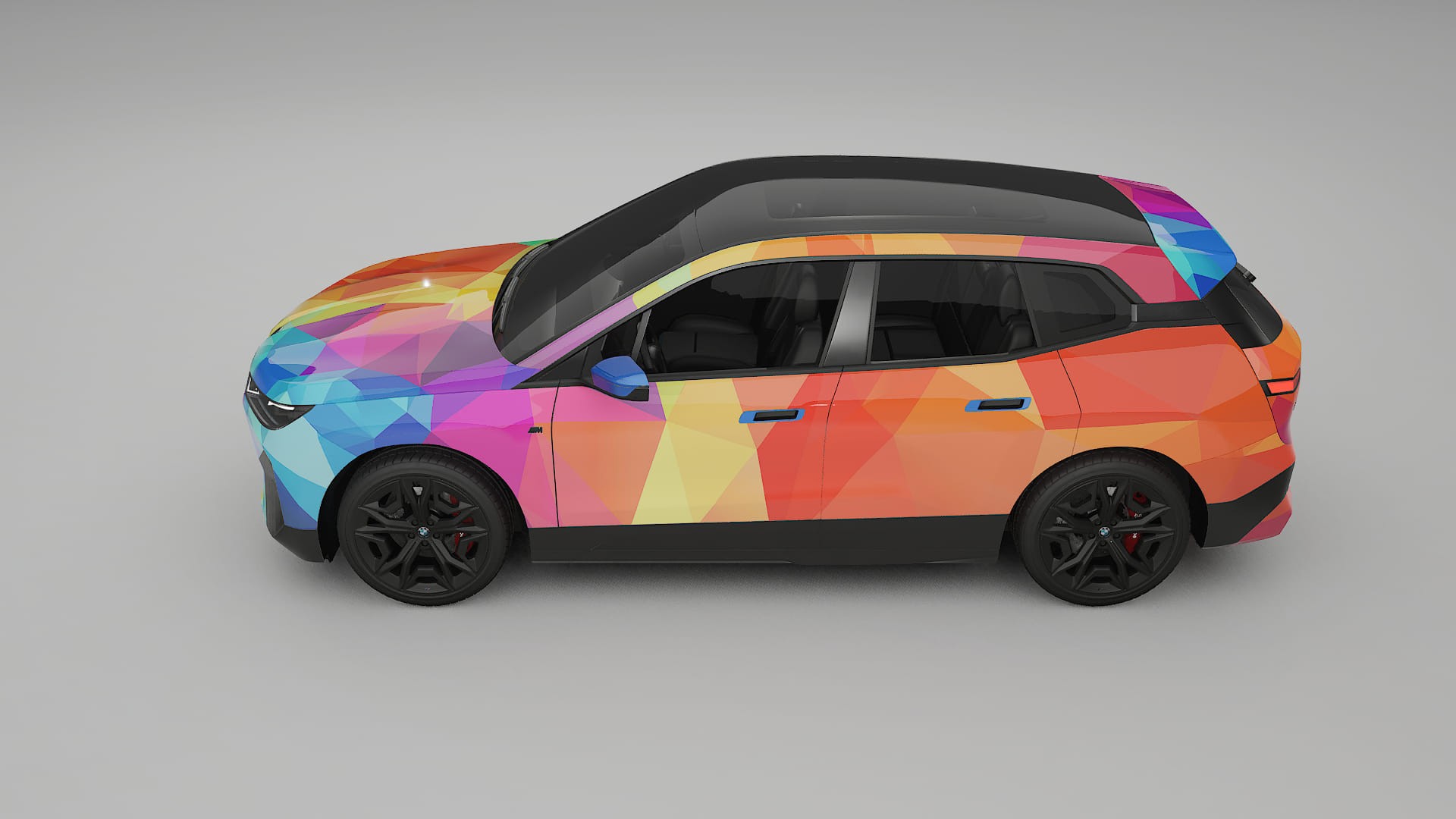 BMW iX M60 VECTOR VIBE – Designad Wrap PPF-sats i utskrivbar polyuretanfilm