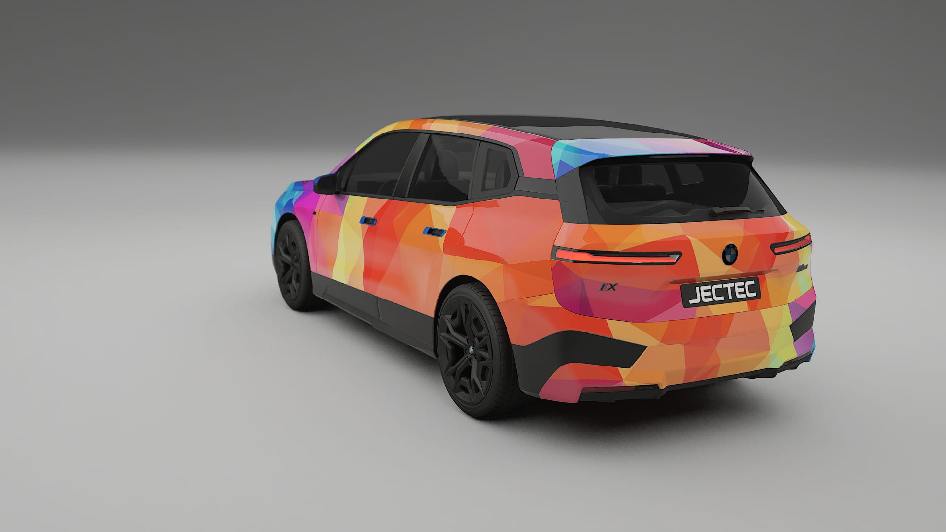 BMW iX M60 VECTOR VIBE – Designad Wrap PPF-sats i utskrivbar polyuretanfilm