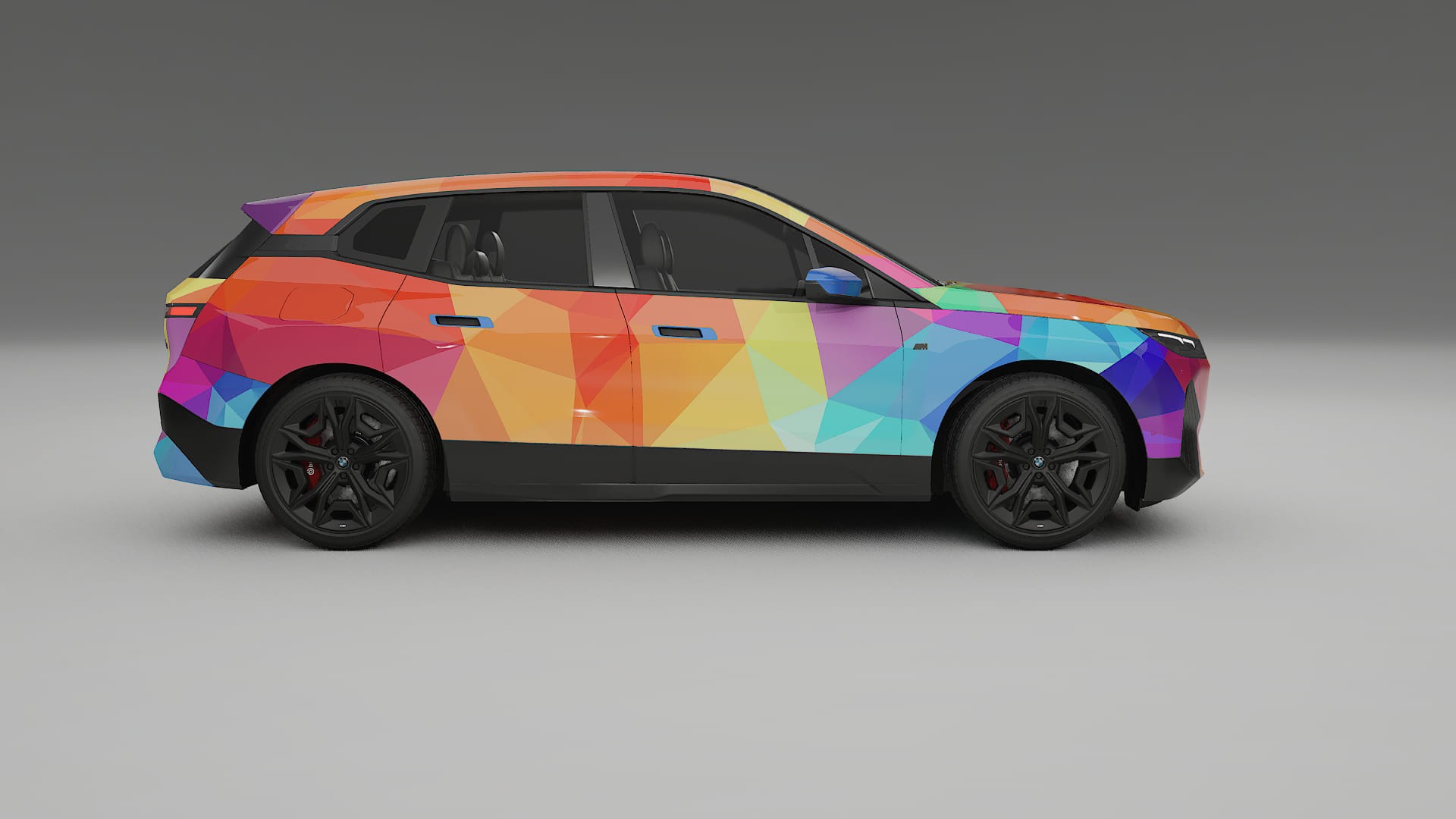 BMW iX M60 VECTOR VIBE – Designad Wrap PPF-sats i utskrivbar polyuretanfilm