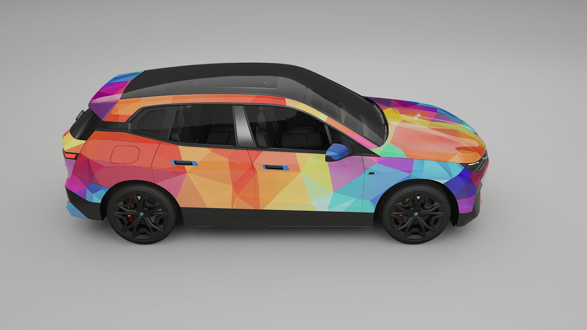 BMW iX M60 VECTOR VIBE – Designad Wrap PPF-sats i utskrivbar polyuretanfilm