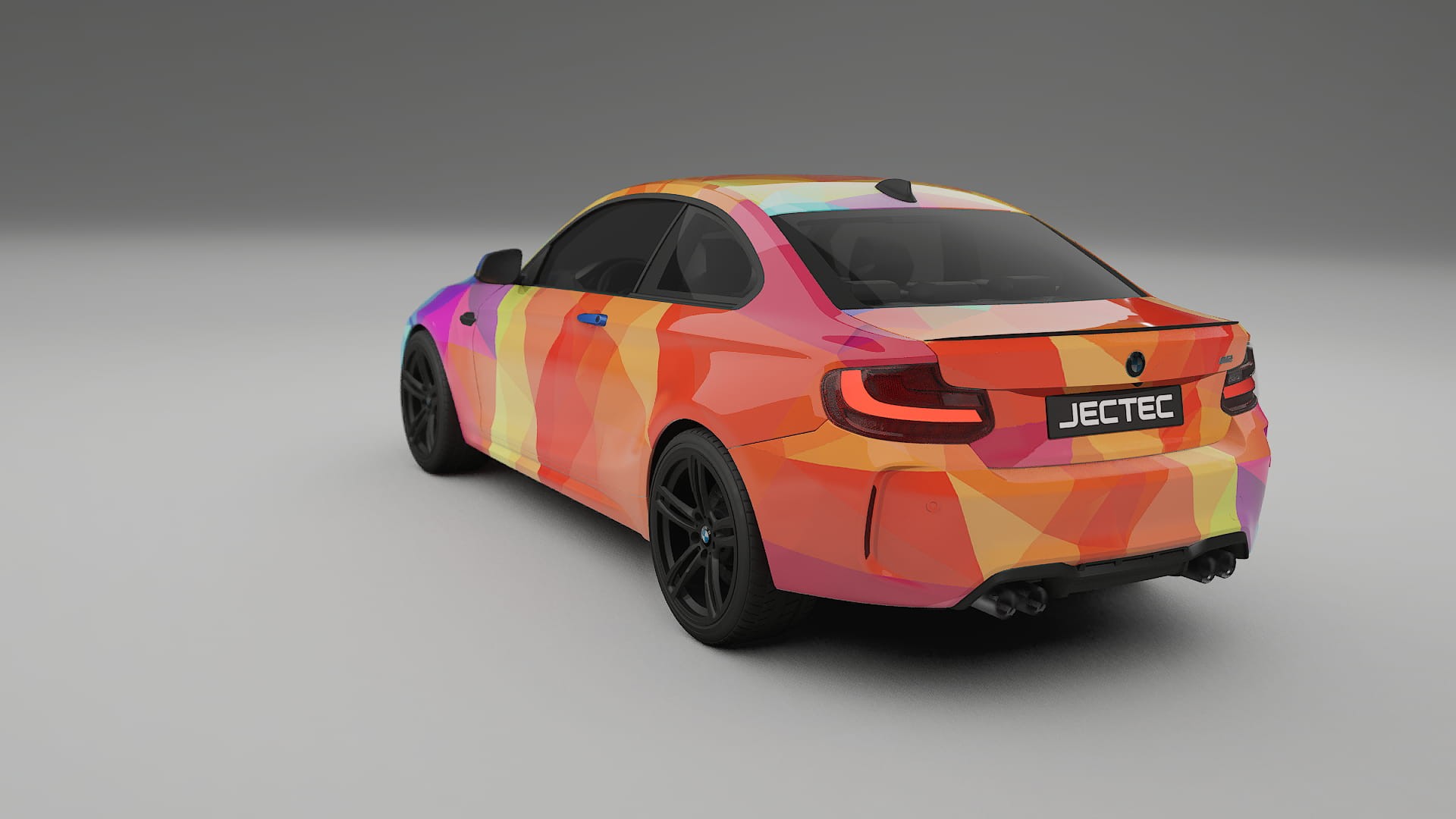 BMW M2 F87 facelift LCI VECTOR VIBE – Designad Wrap PPF-sats i utskrivbar polyuretanfilm