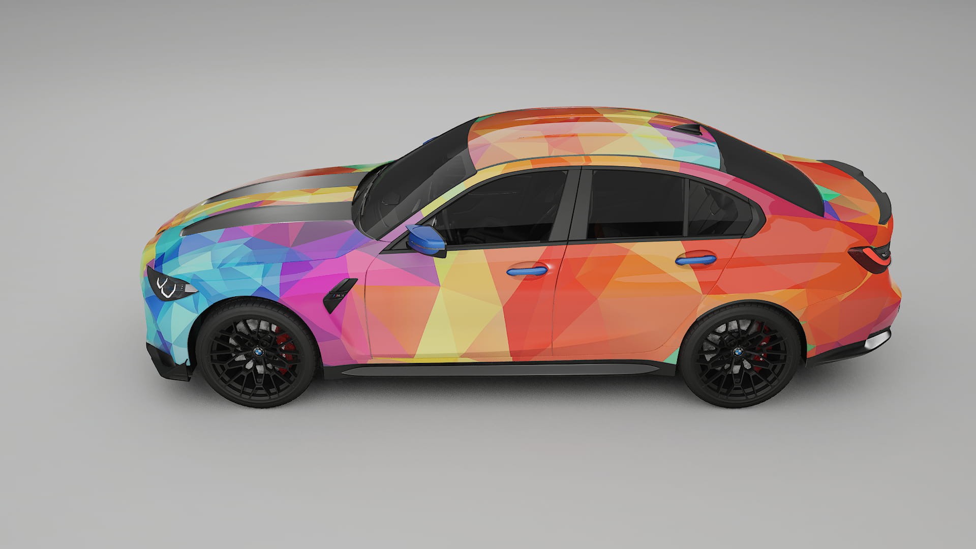 BMW M3 G80 Competition CS VECTOR VIBE – Designad Wrap PPF-sats i utskrivbar polyuretanfilm