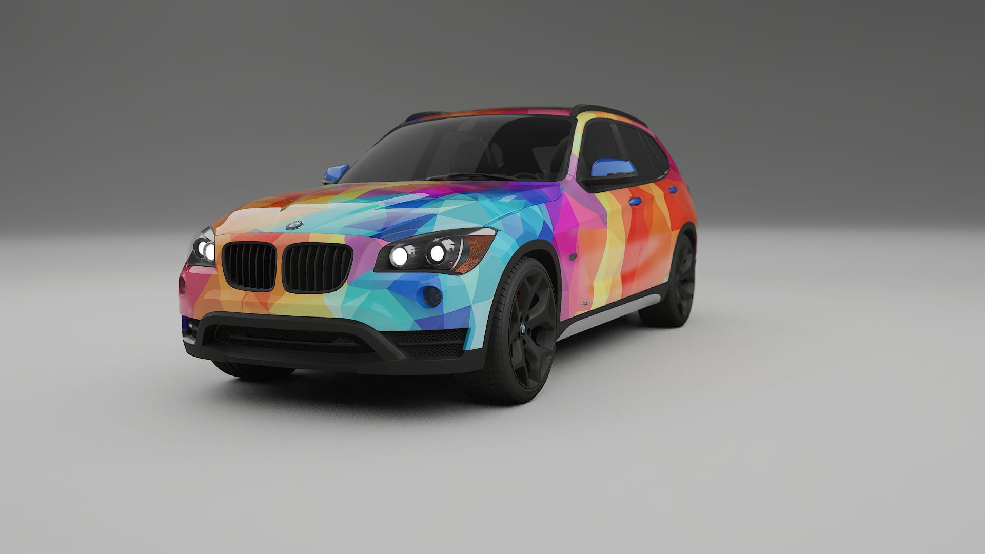 BMW X1 E84 VECTOR VIBE – Designad Wrap PPF-sats i utskrivbar polyuretanfilm