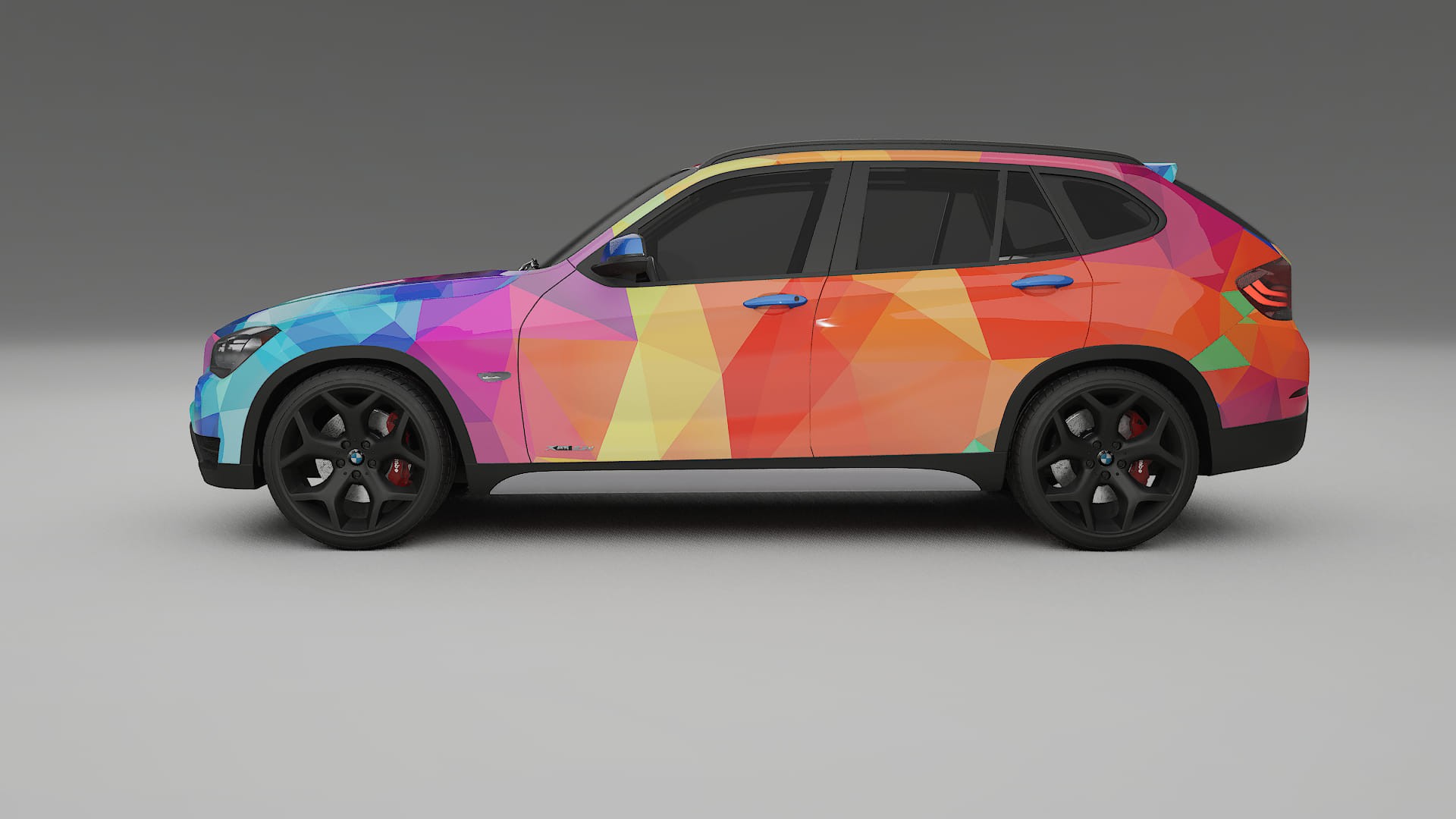 BMW X1 E84 VECTOR VIBE – Designad Wrap PPF-sats i utskrivbar polyuretanfilm