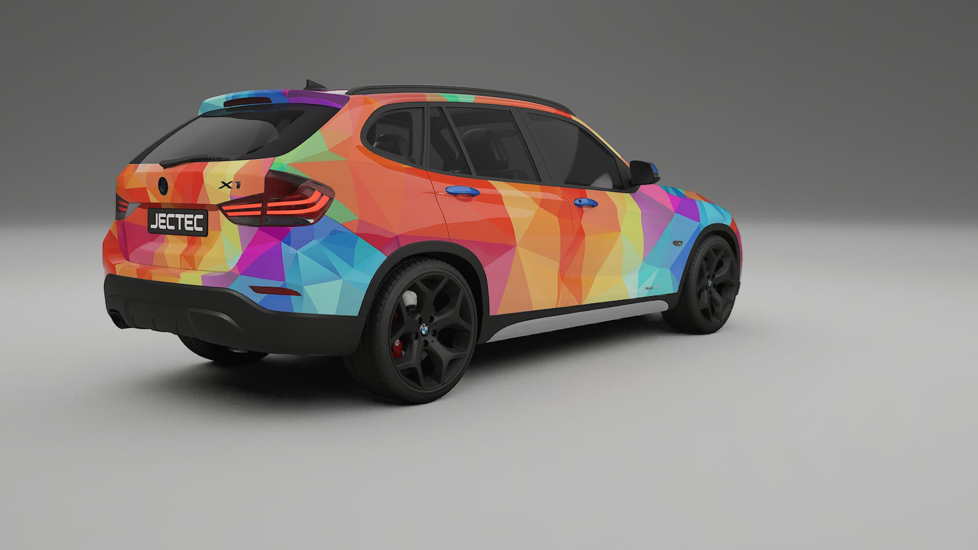 BMW X1 E84 VECTOR VIBE – Designad Wrap PPF-sats i utskrivbar polyuretanfilm