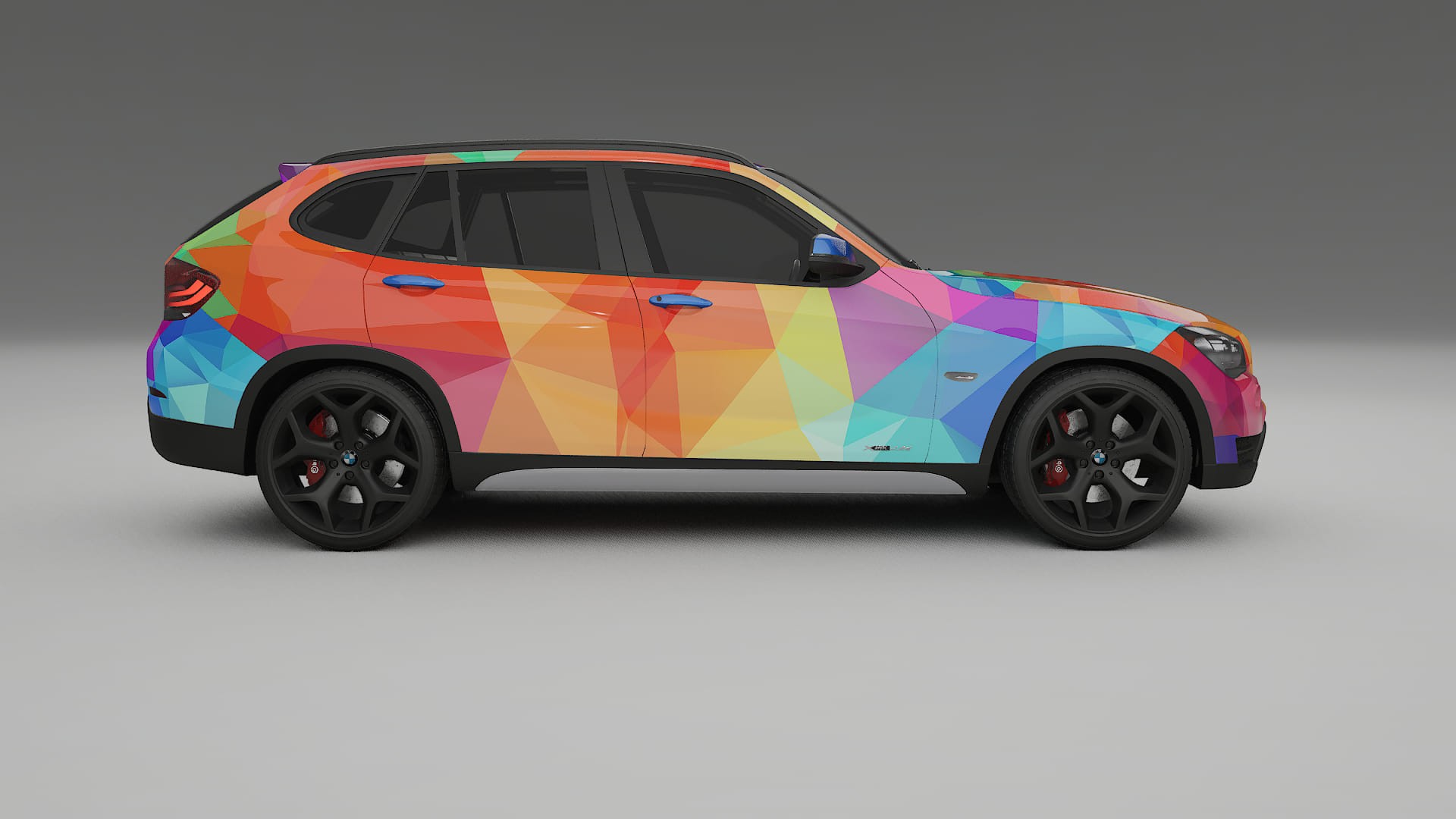 BMW X1 E84 VECTOR VIBE – Designad Wrap PPF-sats i utskrivbar polyuretanfilm
