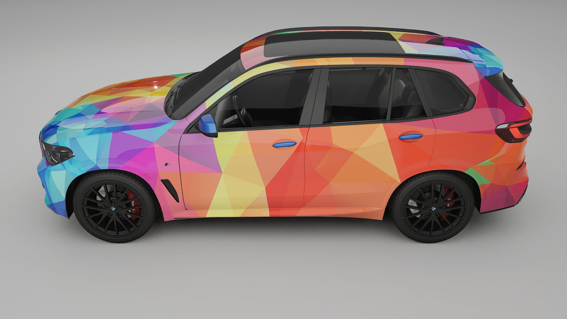 BMW X5 G05 M-Sport VECTOR VIBE – Designad Wrap PPF-sats i utskrivbar polyuretanfilm