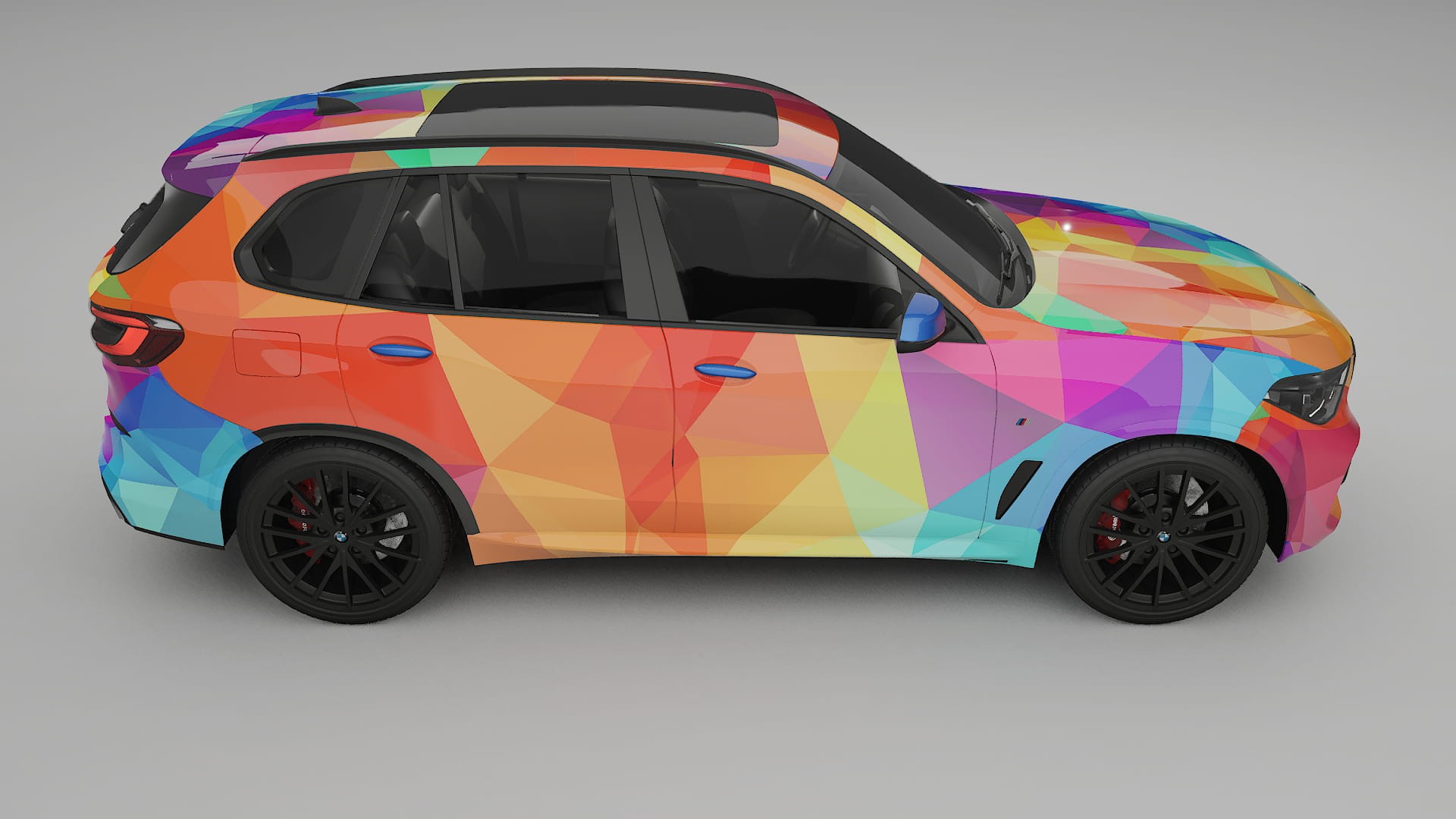 BMW X5 G05 M-Sport VECTOR VIBE – Designad Wrap PPF-sats i utskrivbar polyuretanfilm