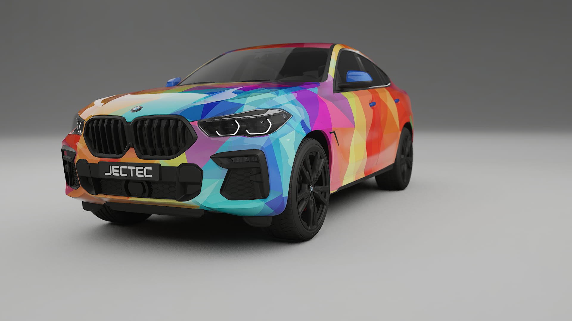 BMW X6 G06 F96 VECTOR VIBE – Designad Wrap PPF-sats i utskrivbar polyuretanfilm
