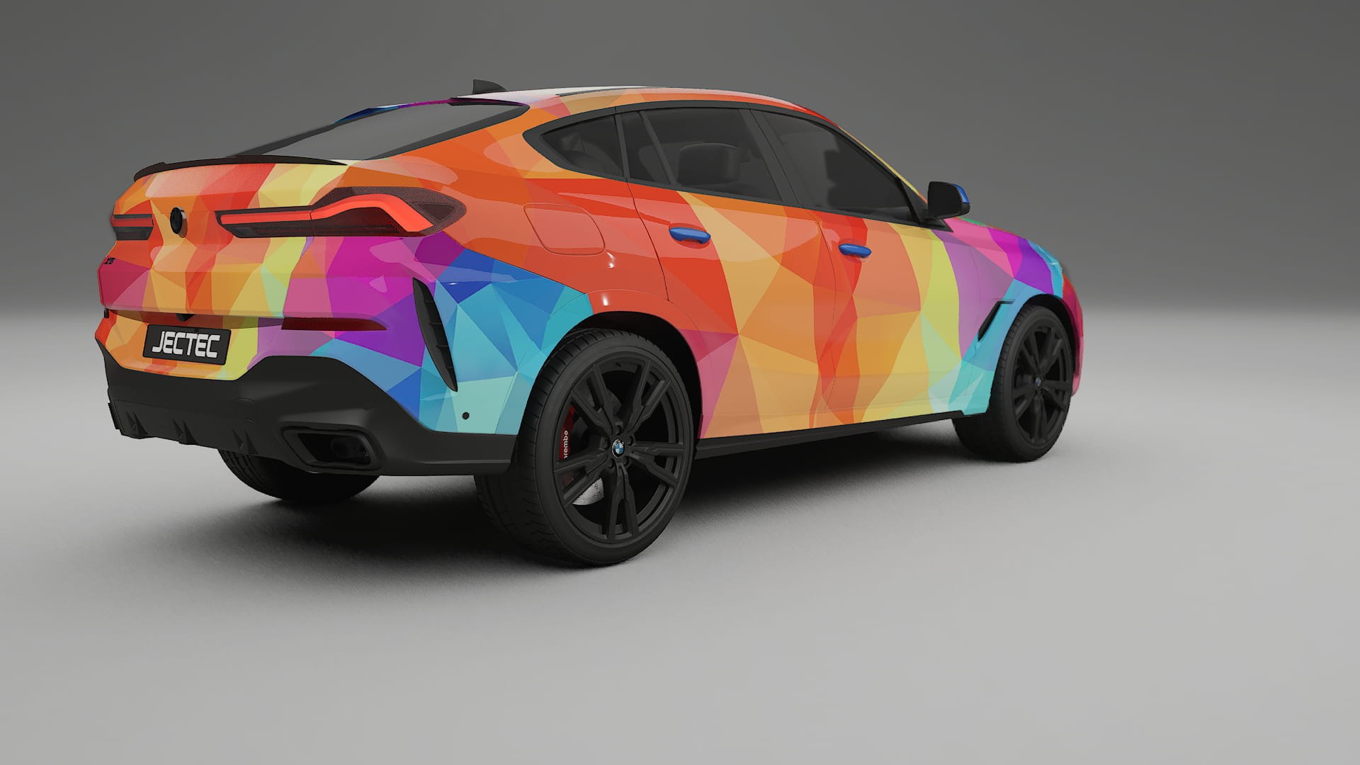 BMW X6 G06 F96 VECTOR VIBE – Designad Wrap PPF-sats i utskrivbar polyuretanfilm