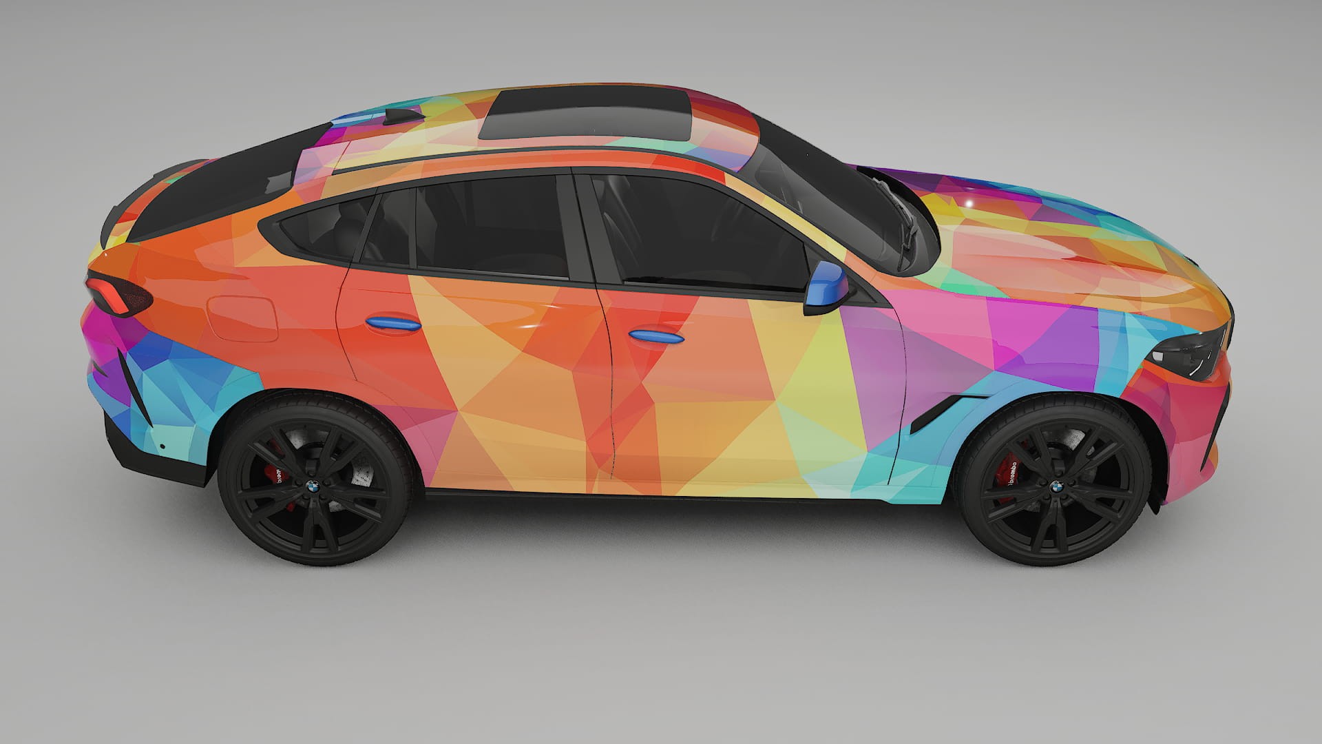BMW X6 G06 F96 VECTOR VIBE – Designad Wrap PPF-sats i utskrivbar polyuretanfilm