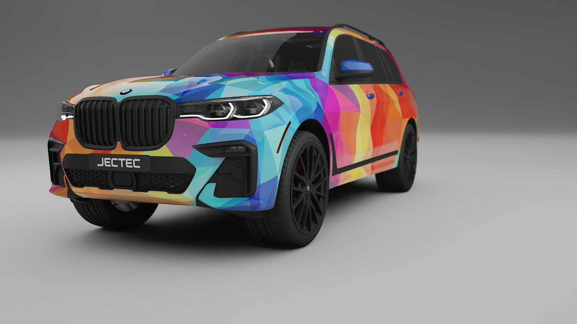 BMW X7 M G07 VECTOR VIBE – Designad Wrap PPF-sats i utskrivbar polyuretanfilm
