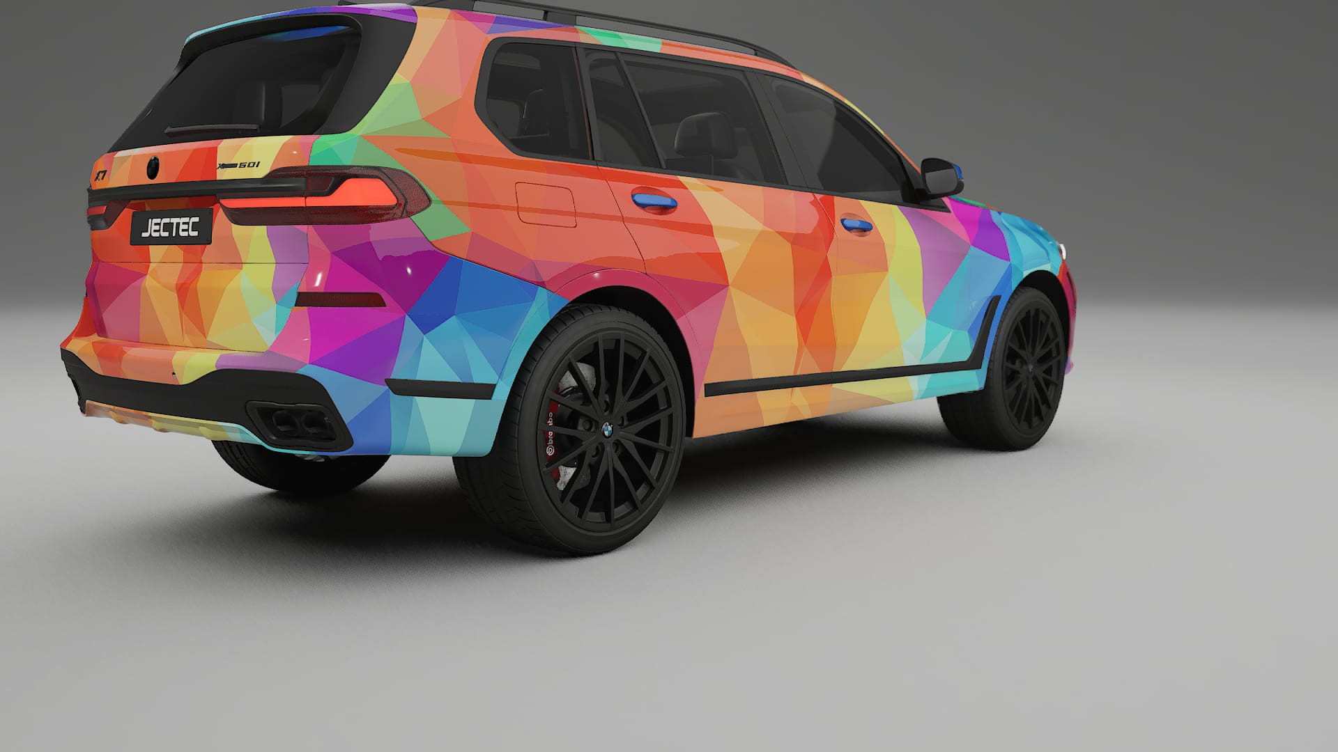 BMW X7 M G07 VECTOR VIBE – Designad Wrap PPF-sats i utskrivbar polyuretanfilm