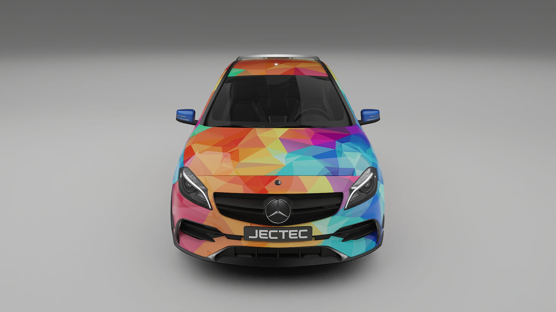 Mercedes A45 AMG W176 VECTOR VIBE – Designad Wrap PPF-sats i utskrivbar polyuretanfilm
