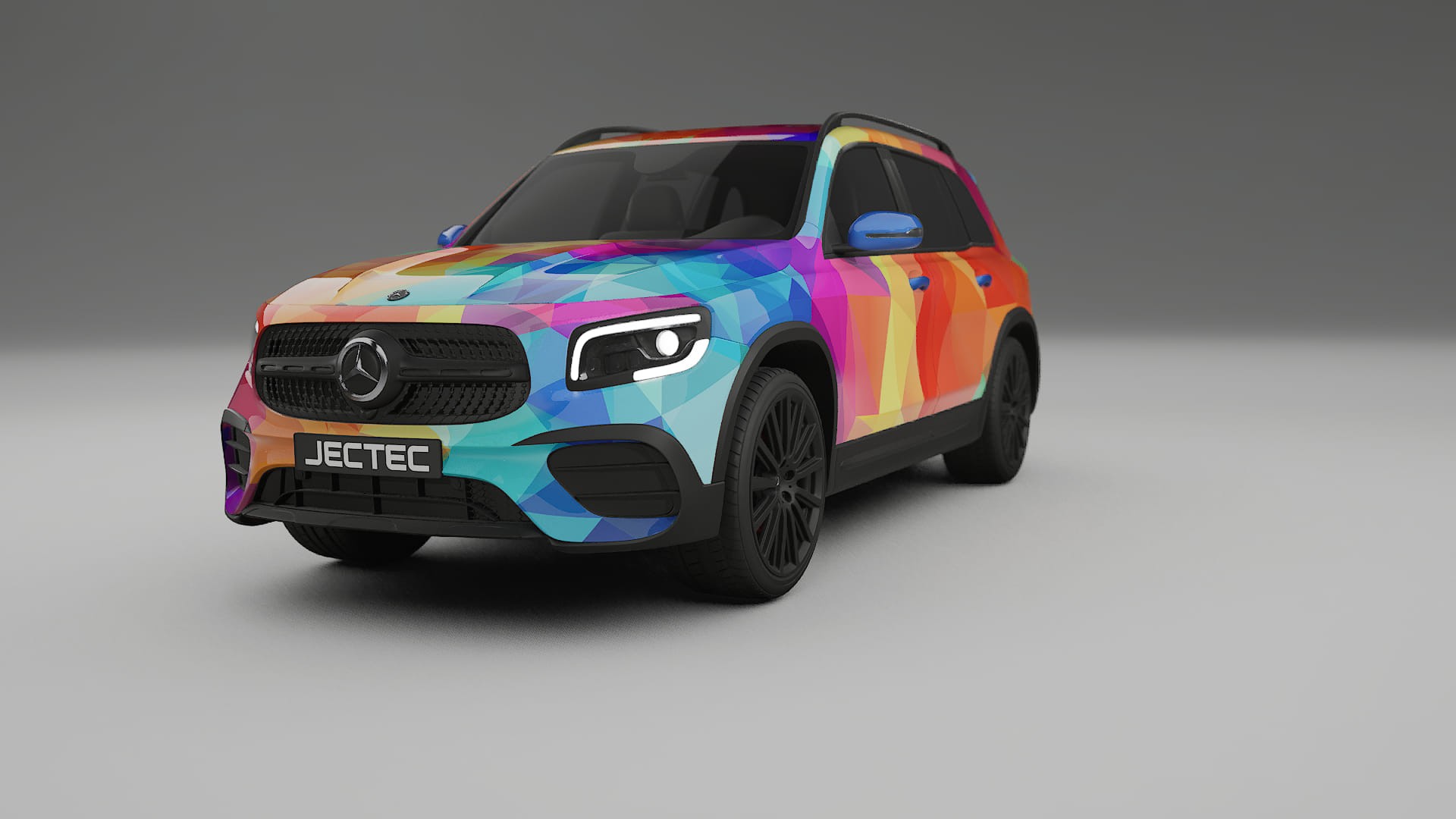 Mercedes AMG GLB VECTOR VIBE – Designad Wrap PPF-sats i utskrivbar polyuretanfilm