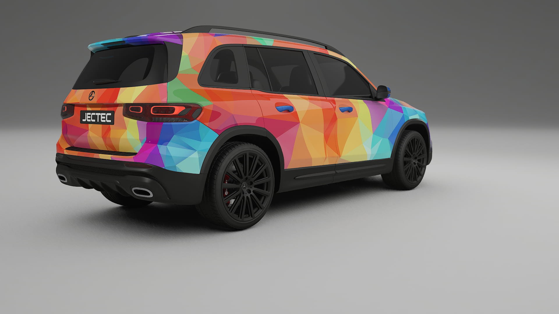 Mercedes AMG GLB VECTOR VIBE – Designad Wrap PPF-sats i utskrivbar polyuretanfilm