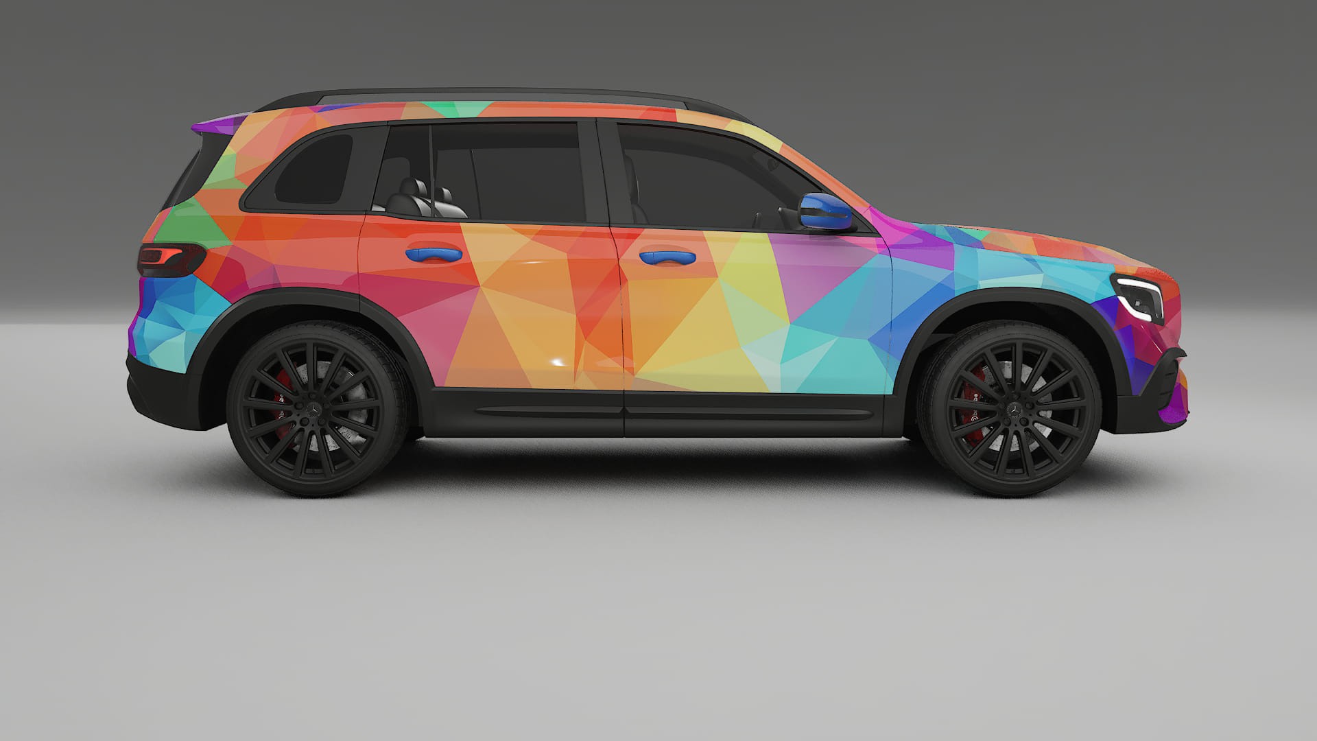 Mercedes AMG GLB VECTOR VIBE – Designad Wrap PPF-sats i utskrivbar polyuretanfilm