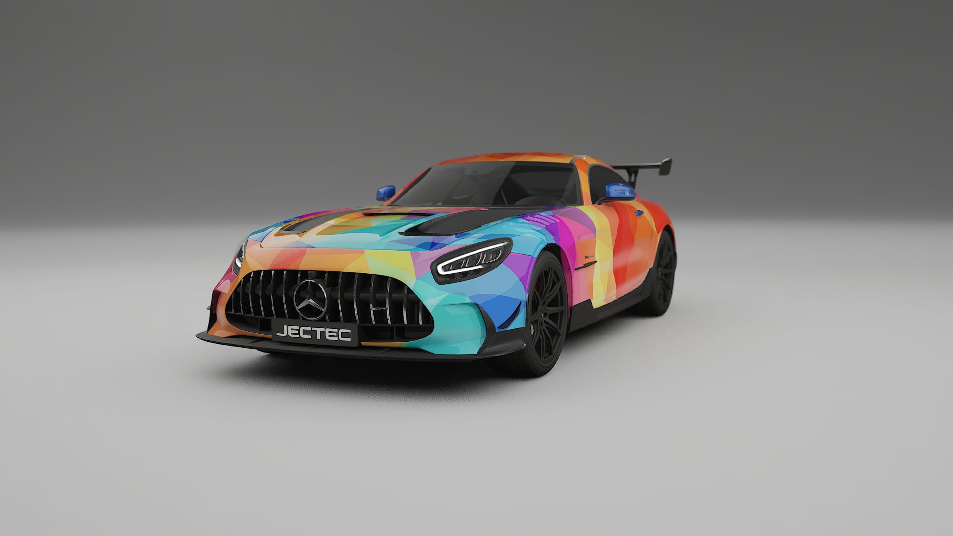 Mercedes AMG GT Black Series C192 Coupe VECTOR VIBE – Designad Wrap PPF-sats i utskrivbar polyuretanfilm