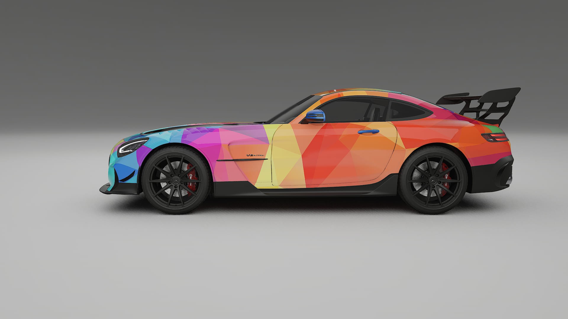 Mercedes AMG GT Black Series C192 Coupe VECTOR VIBE – Designad Wrap PPF-sats i utskrivbar polyuretanfilm