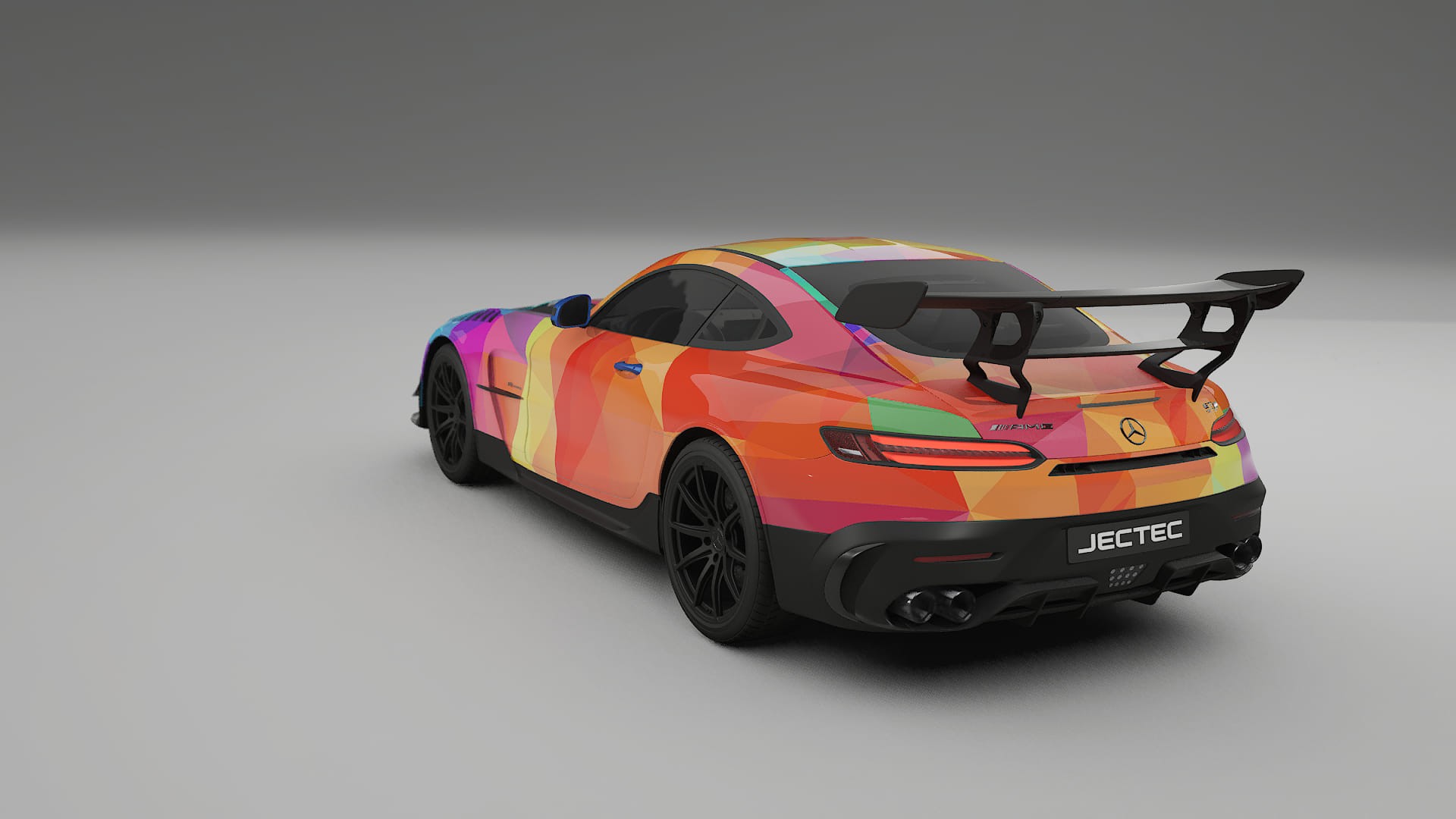 Mercedes AMG GT Black Series C192 Coupe VECTOR VIBE – Designad Wrap PPF-sats i utskrivbar polyuretanfilm