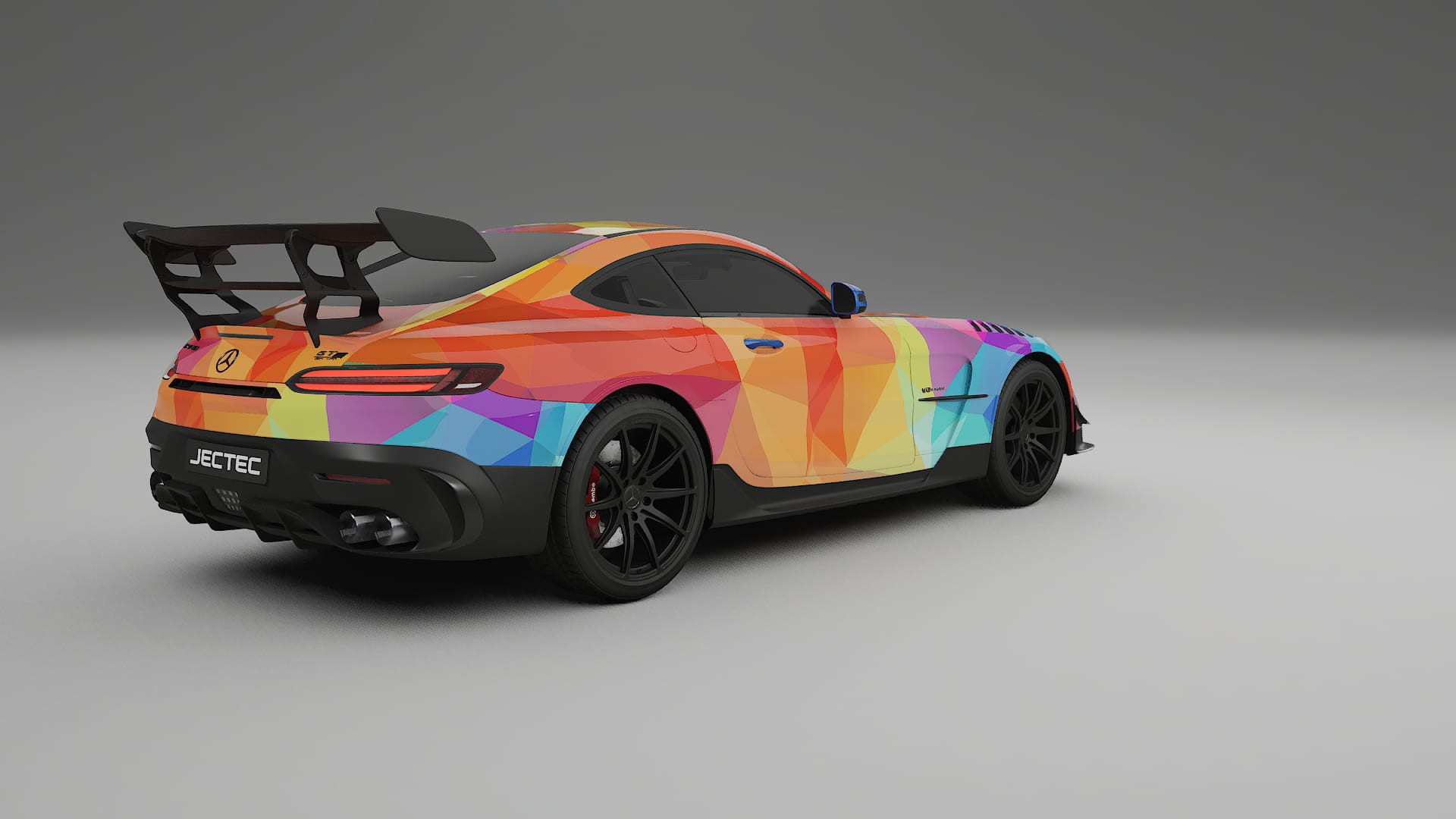 Mercedes AMG GT Black Series C192 Coupe VECTOR VIBE – Designad Wrap PPF-sats i utskrivbar polyuretanfilm