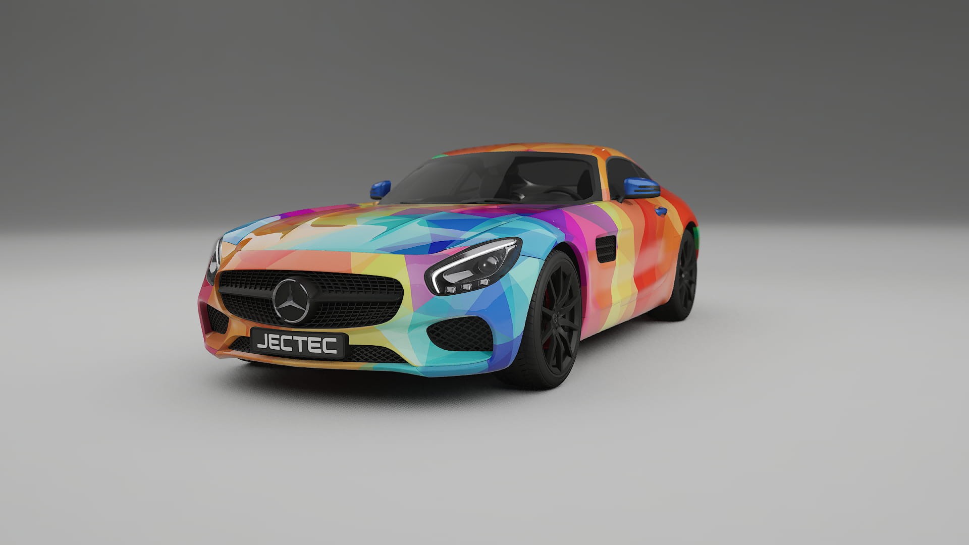 Mercedes AMG GT C190 Coupe VECTOR VIBE – Designad Wrap PPF-sats i utskrivbar polyuretanfilm